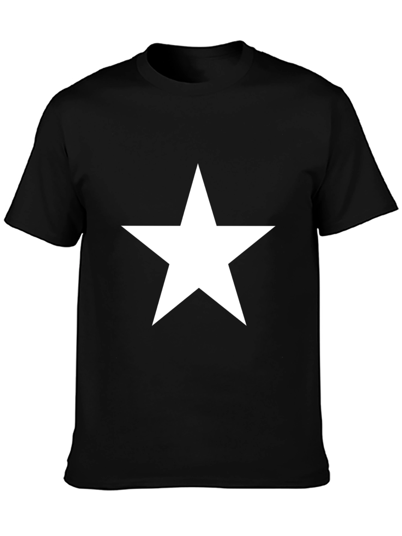 Star Graphic Black T-Shirt - Classic Casual Style