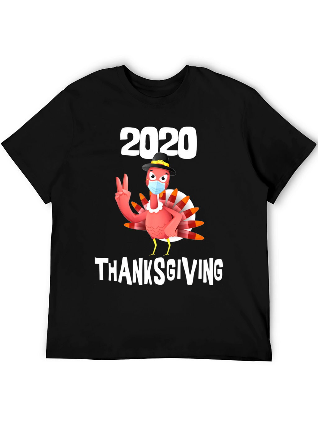 2020 Thanksgiving Turkey Mask T-Shirt