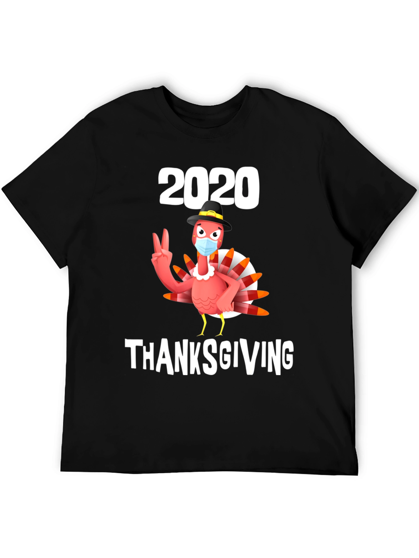 2020 Thanksgiving Turkey Mask T-Shirt