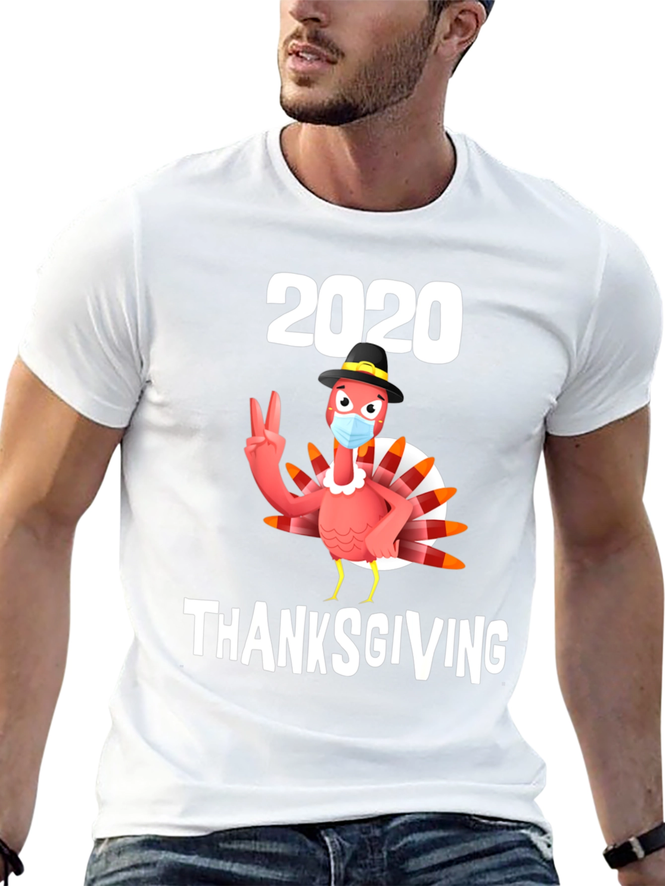 2020 Thanksgiving Turkey Mask T-Shirt