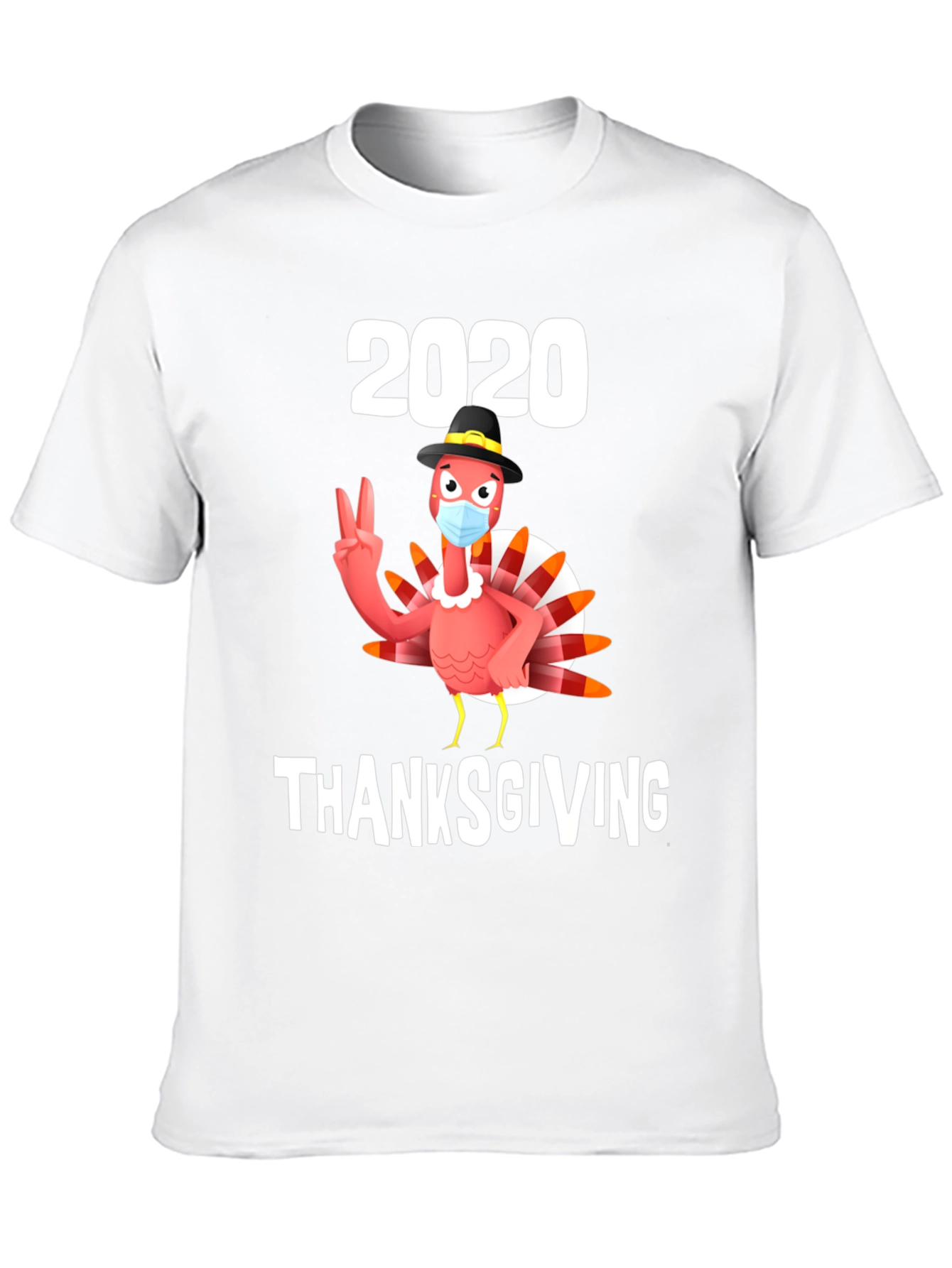 2020 Thanksgiving Turkey Mask T-Shirt