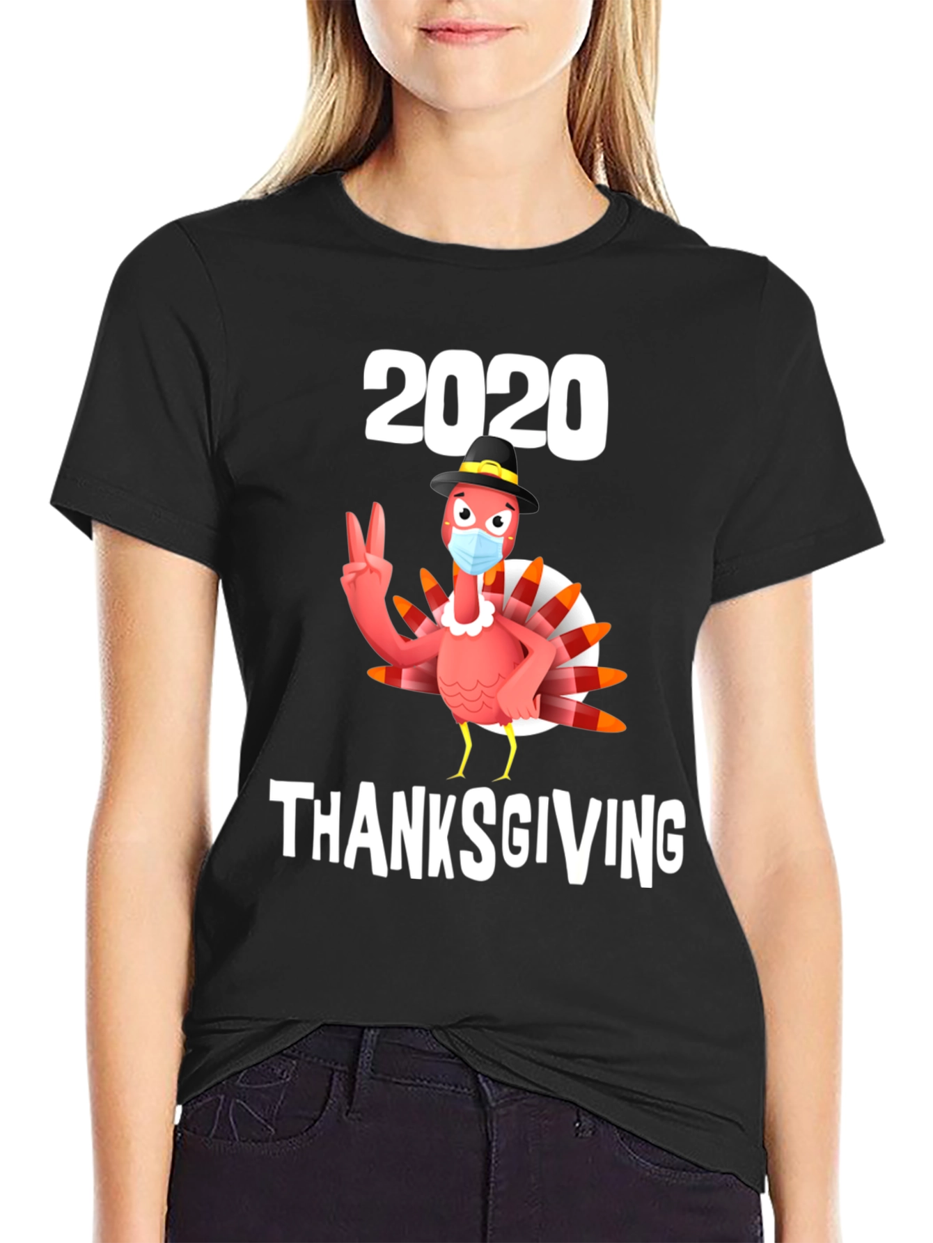 2020 Thanksgiving Turkey Mask T-Shirt