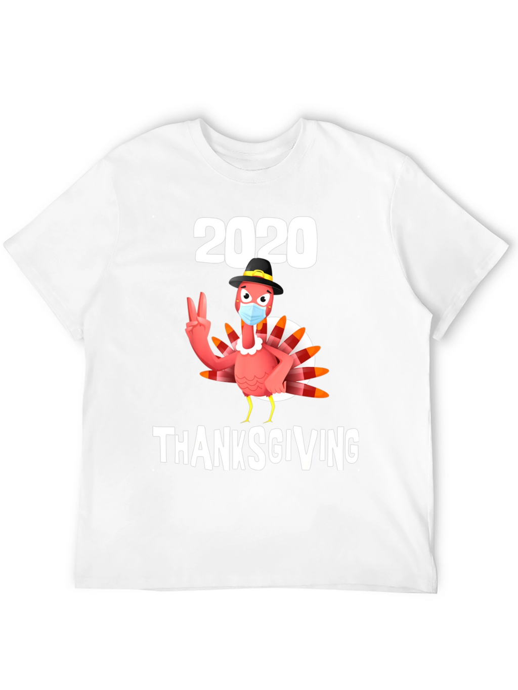 2020 Thanksgiving Turkey Mask T-Shirt