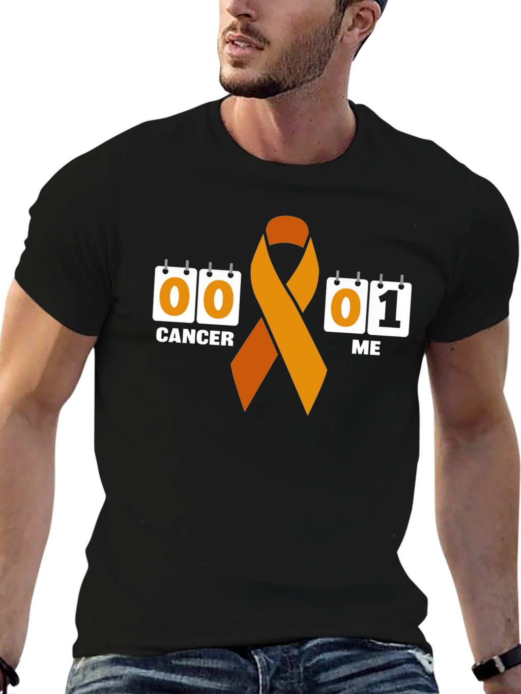 Cancer Awareness T-Shirt - Hope Ribbon Design