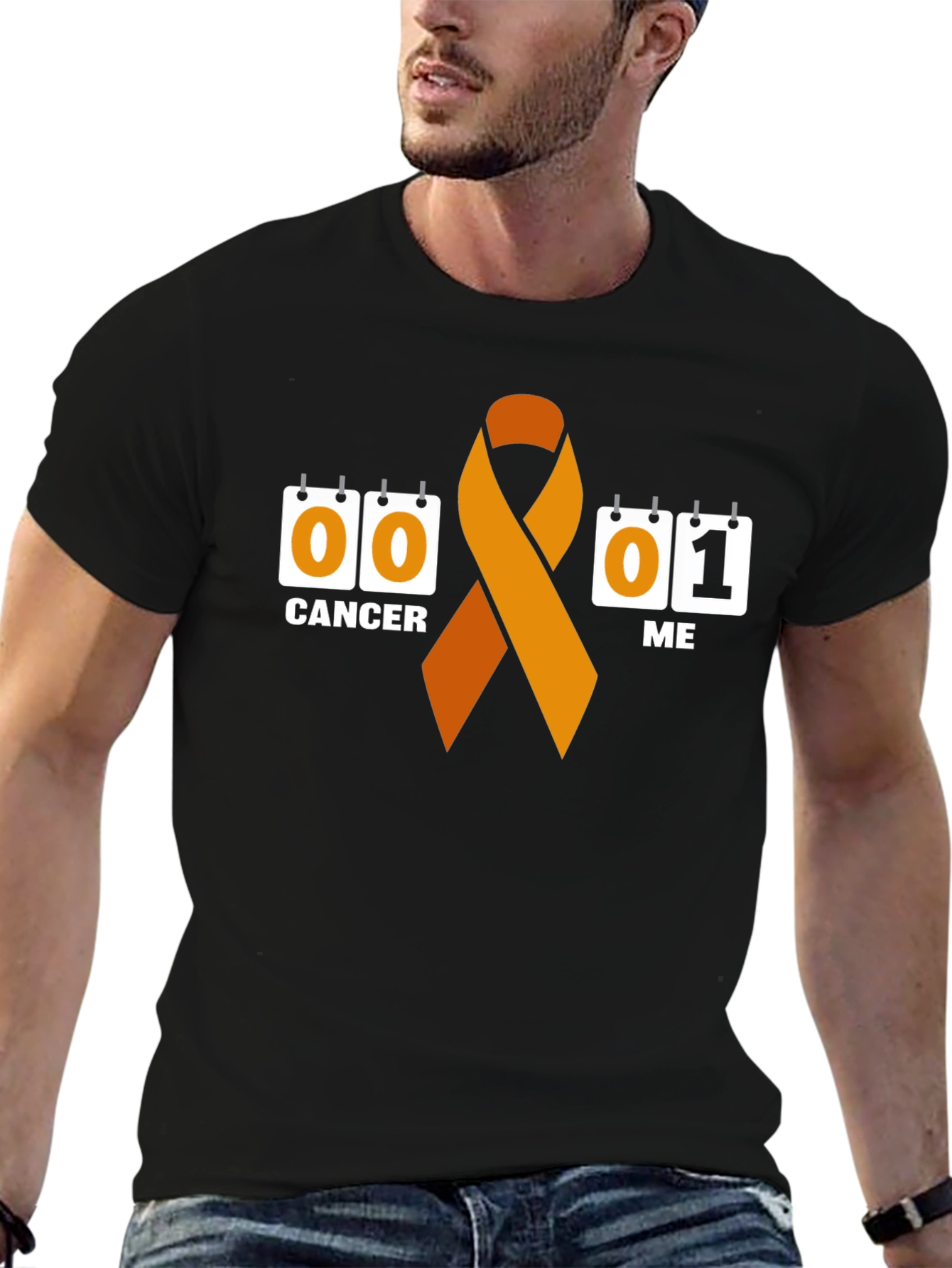 Cancer Awareness T-Shirt - Hope Ribbon Design