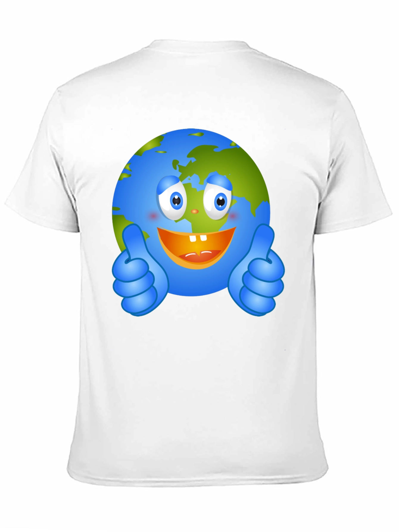 Happy Earth Graphic Tee - Black Crew Neck T-Shirt