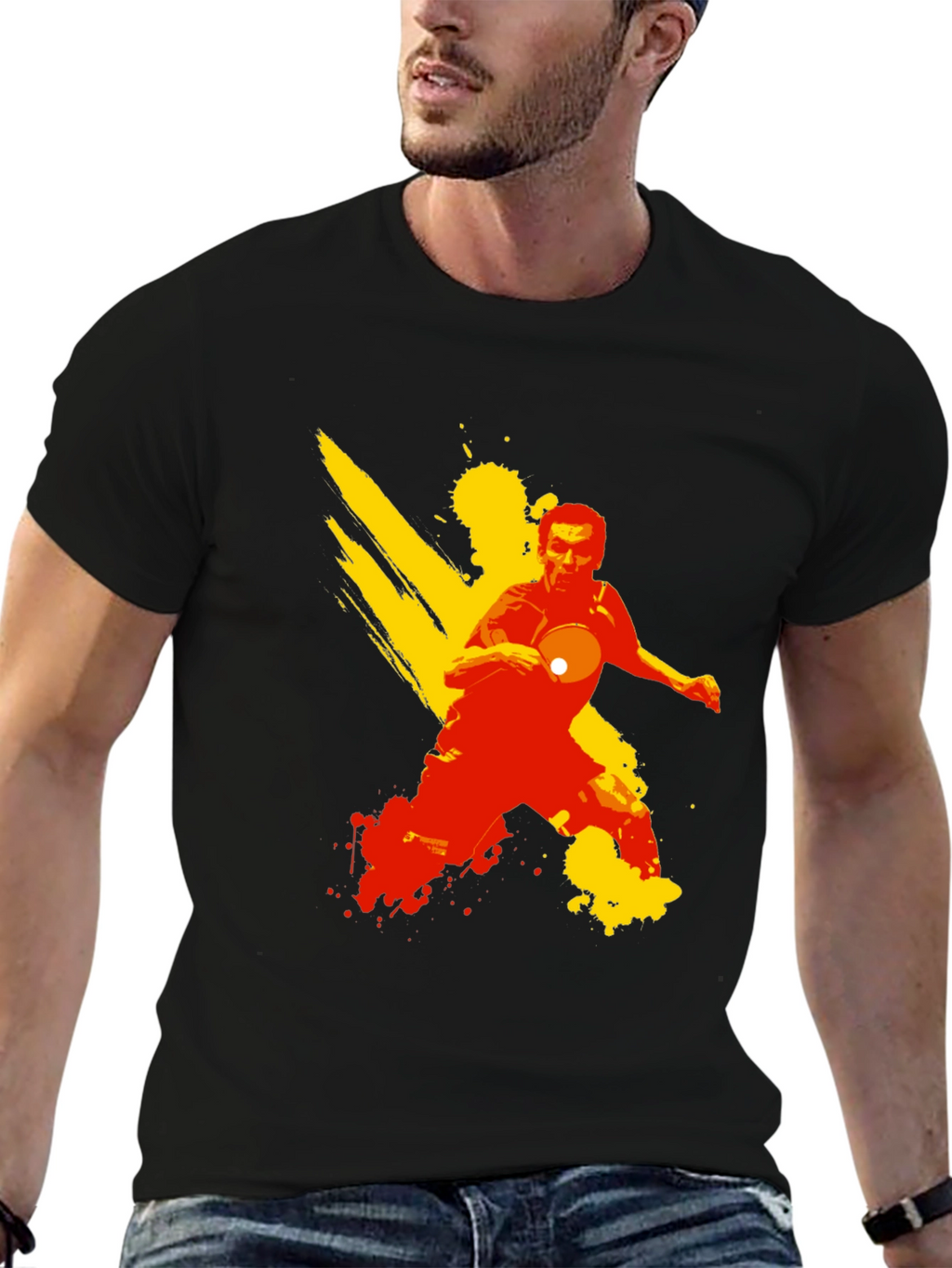 Table Tennis T-Shirt - Black