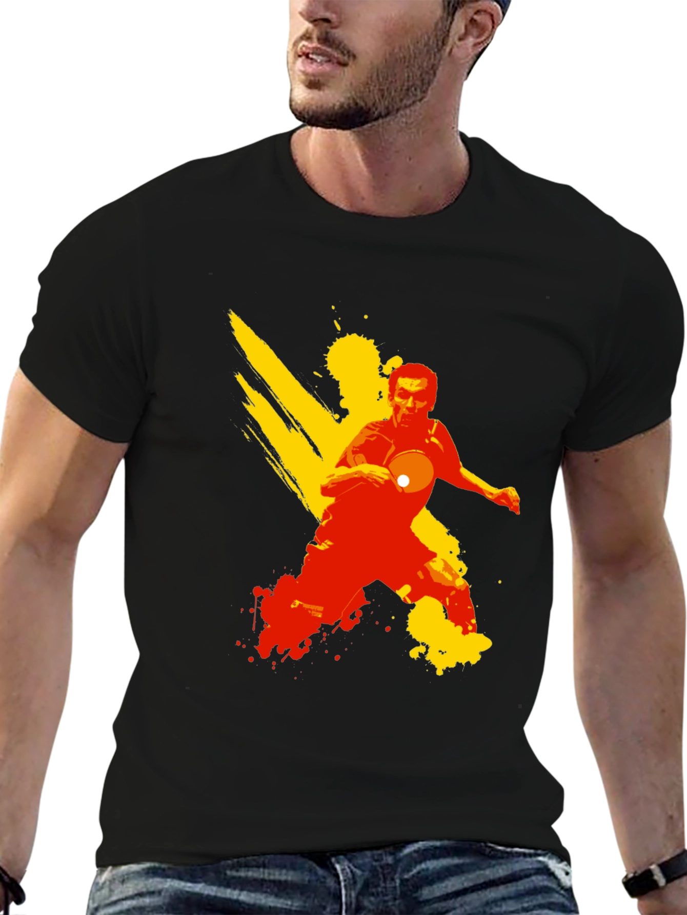 Table Tennis T-Shirt - Black