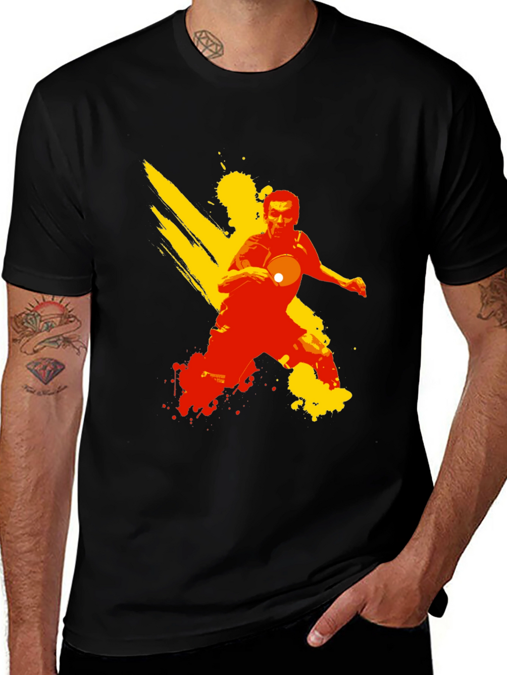 Table Tennis T-Shirt - Black