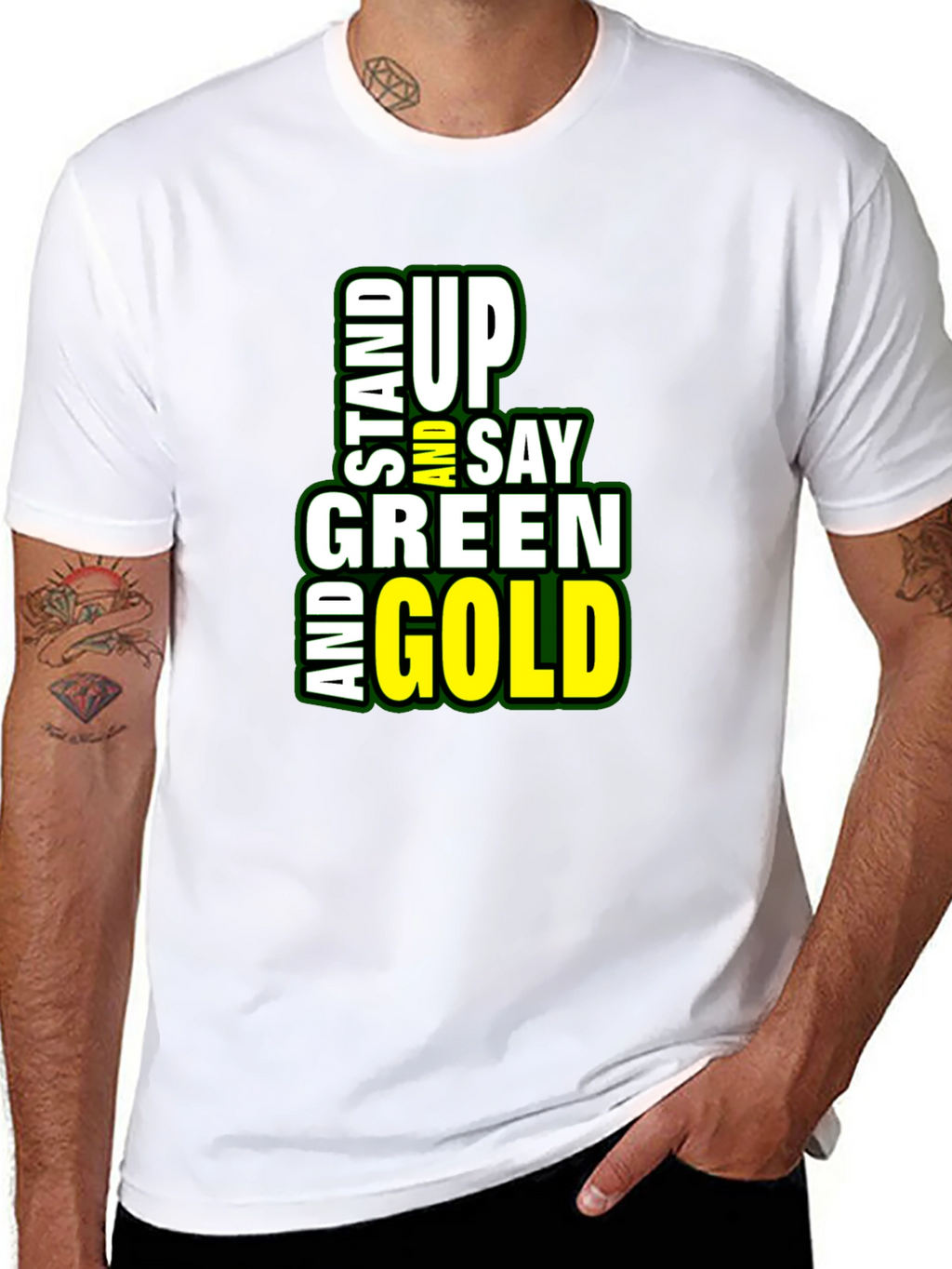 Stand Up Green & Gold T-Shirt - Packers Pride