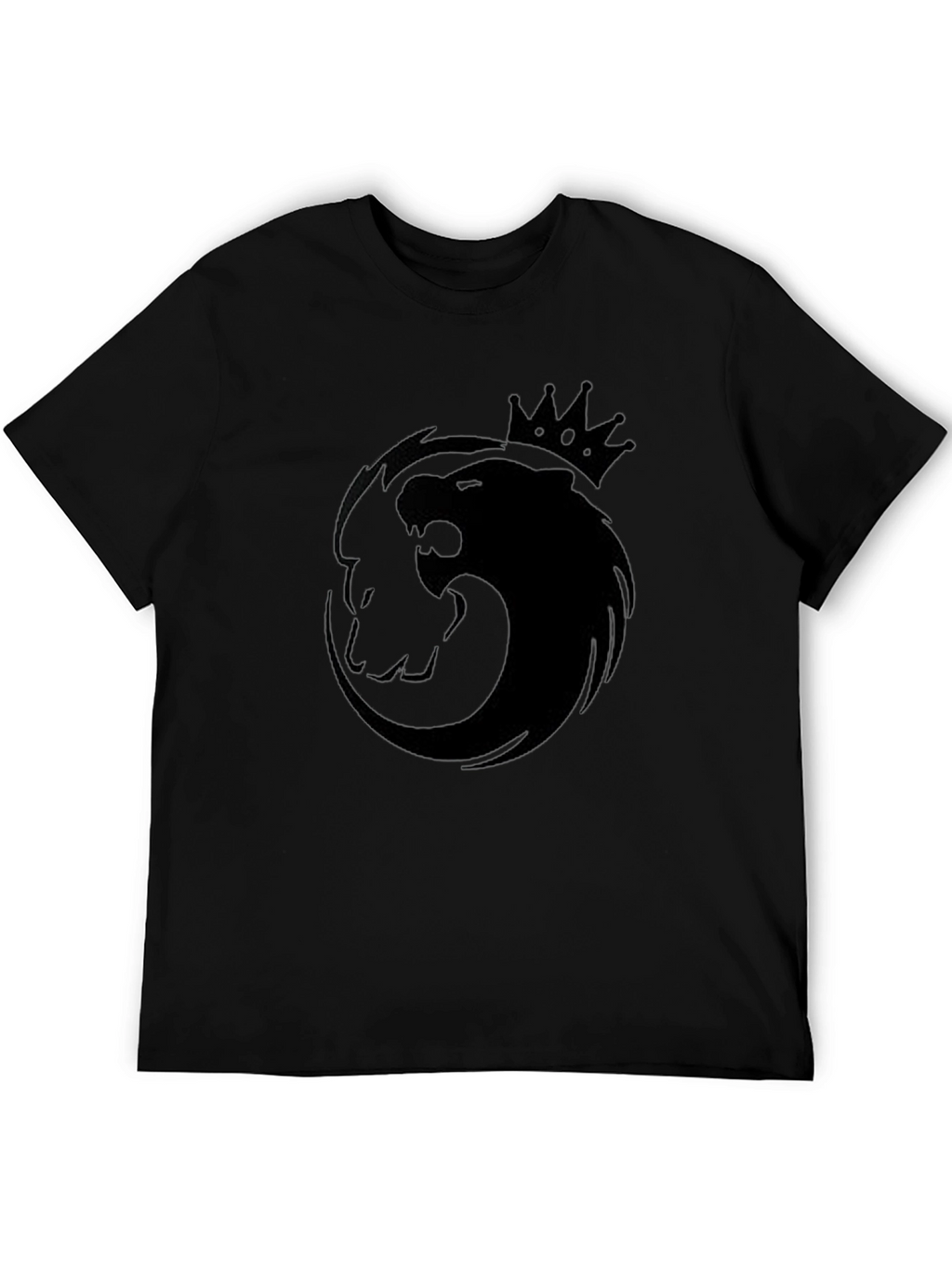King Lion Graphic T-Shirt - Black