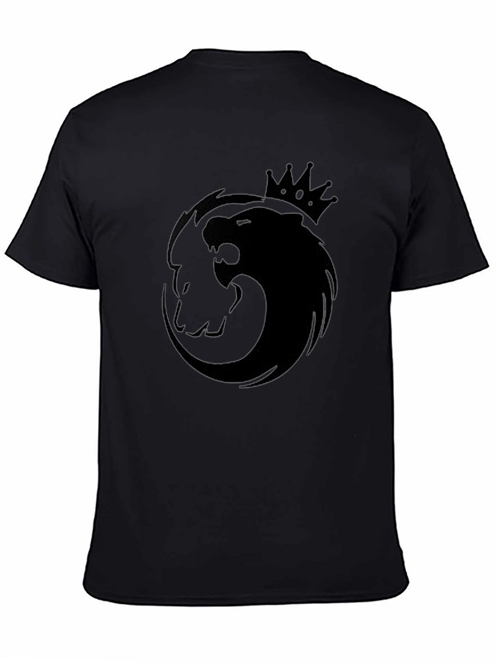 King Lion Graphic T-Shirt - Black