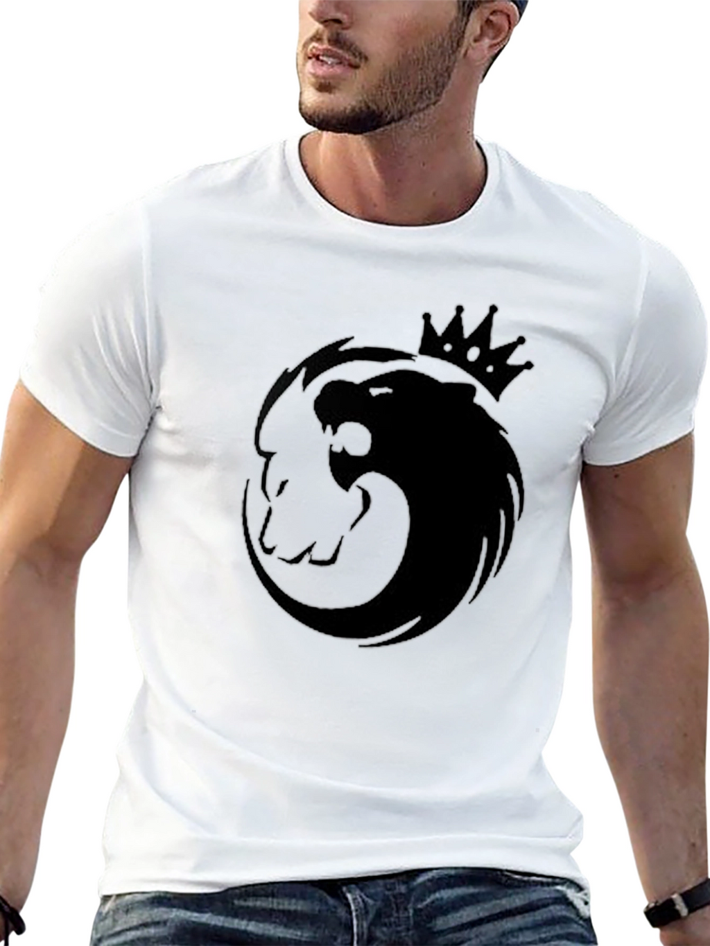 King Lion Graphic T-Shirt - Black
