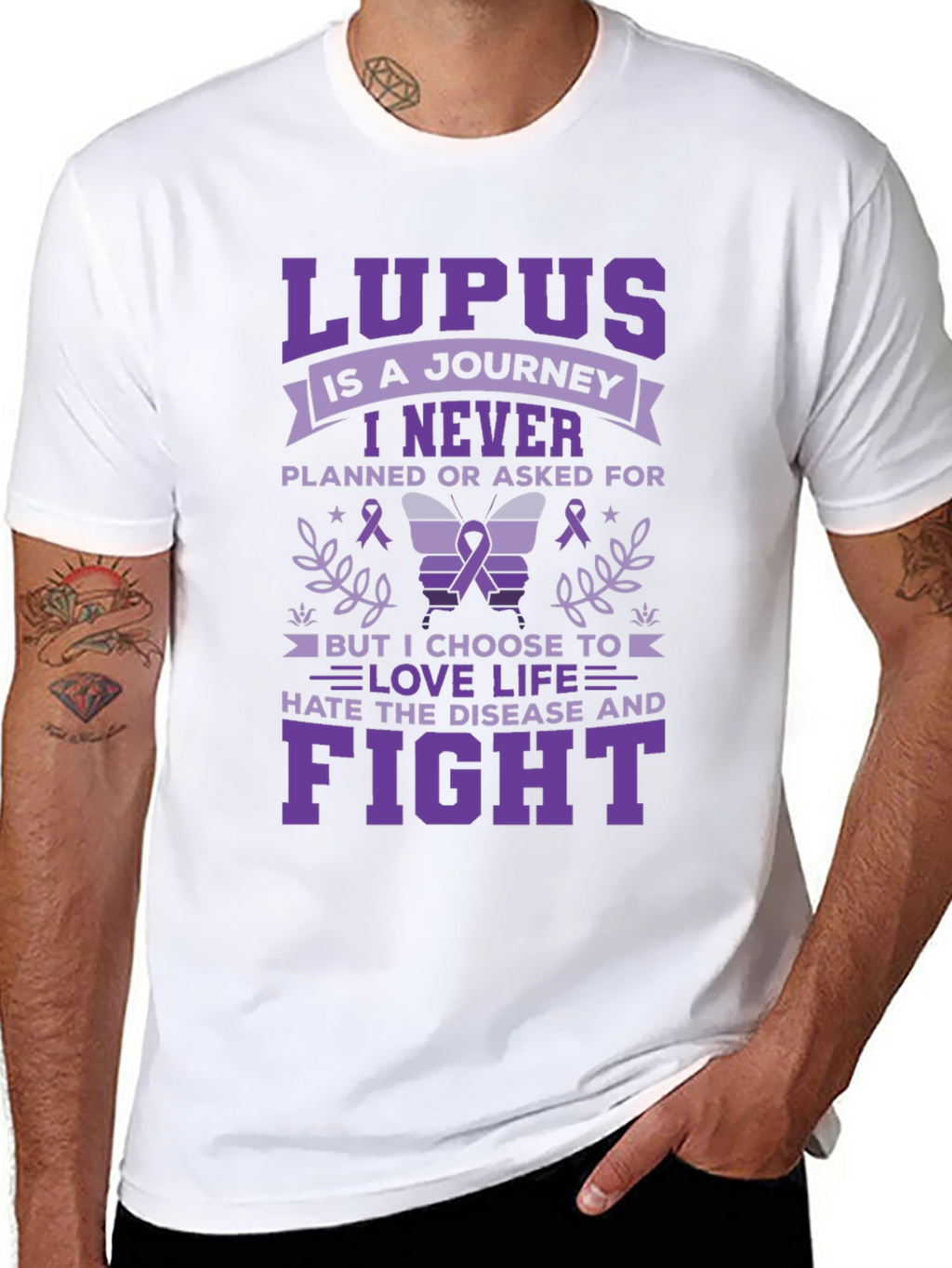 Lupus Awareness Graphic T-Shirt
