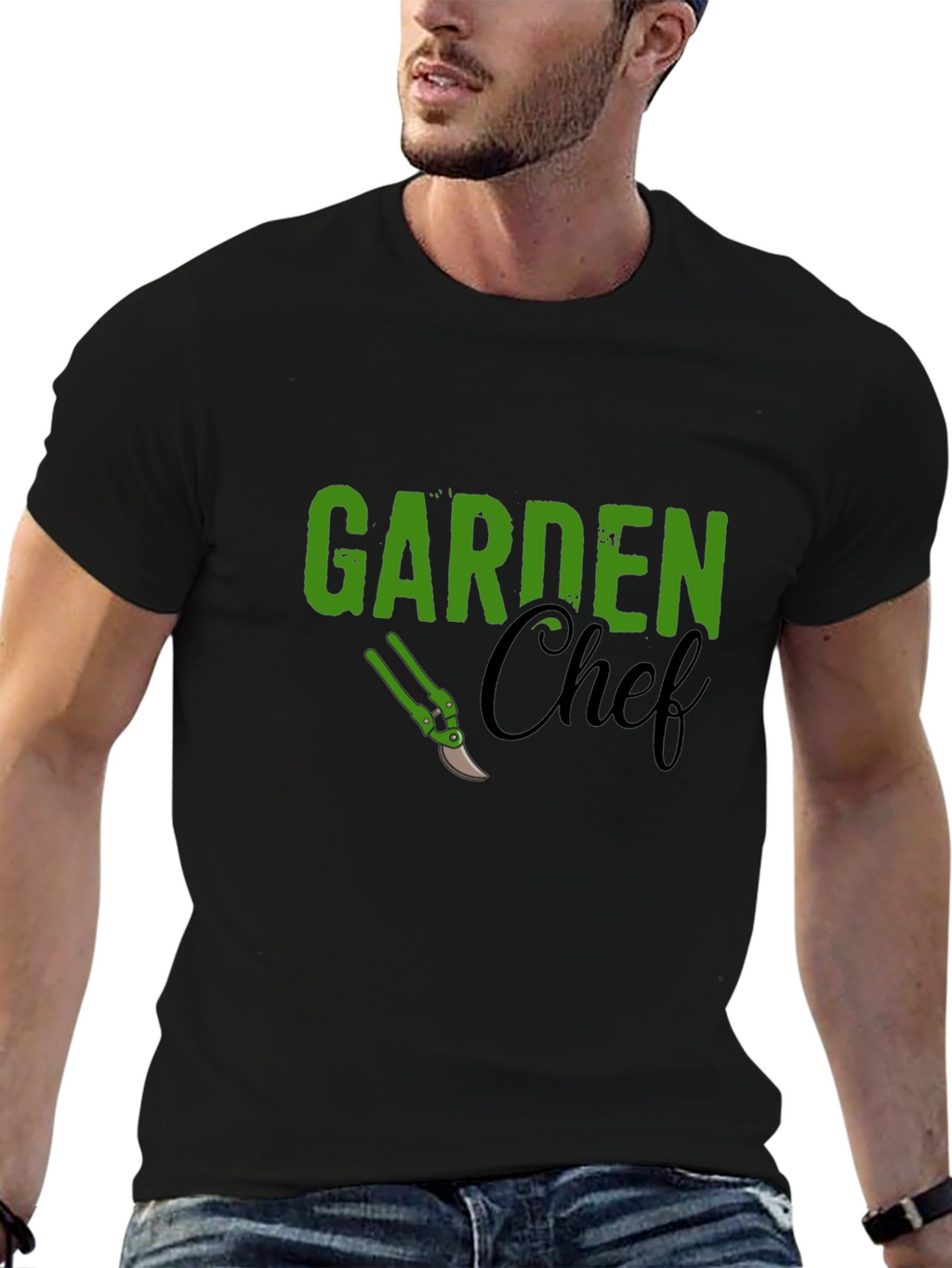 Garden Chef T-Shirt - Black Cotton Tee