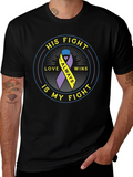 His Fight Is My Fight Awareness Ribbon T-Shirt