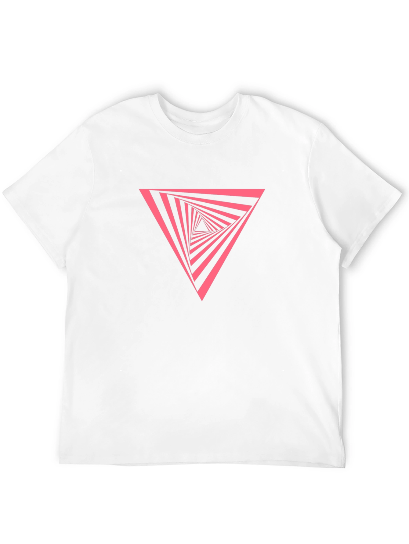 Geometric Triangle Graphic Tee - Modern Style
