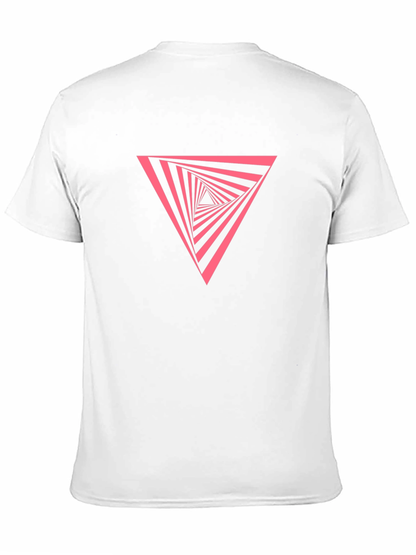 Geometric Triangle Graphic Tee - Modern Style