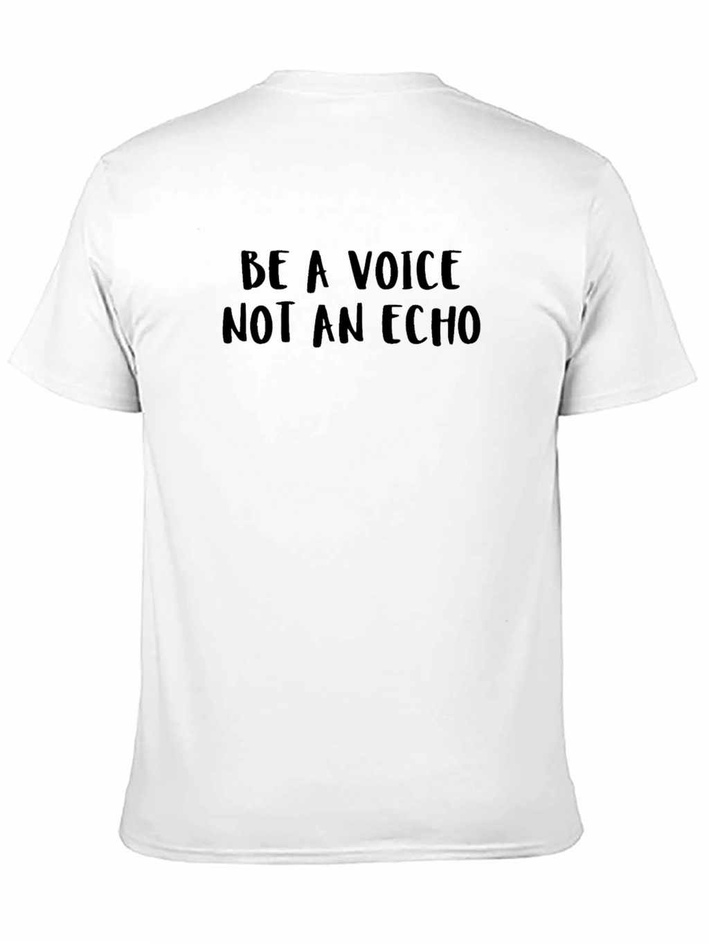 Be A Voice Tee - Motivational Black T-Shirt