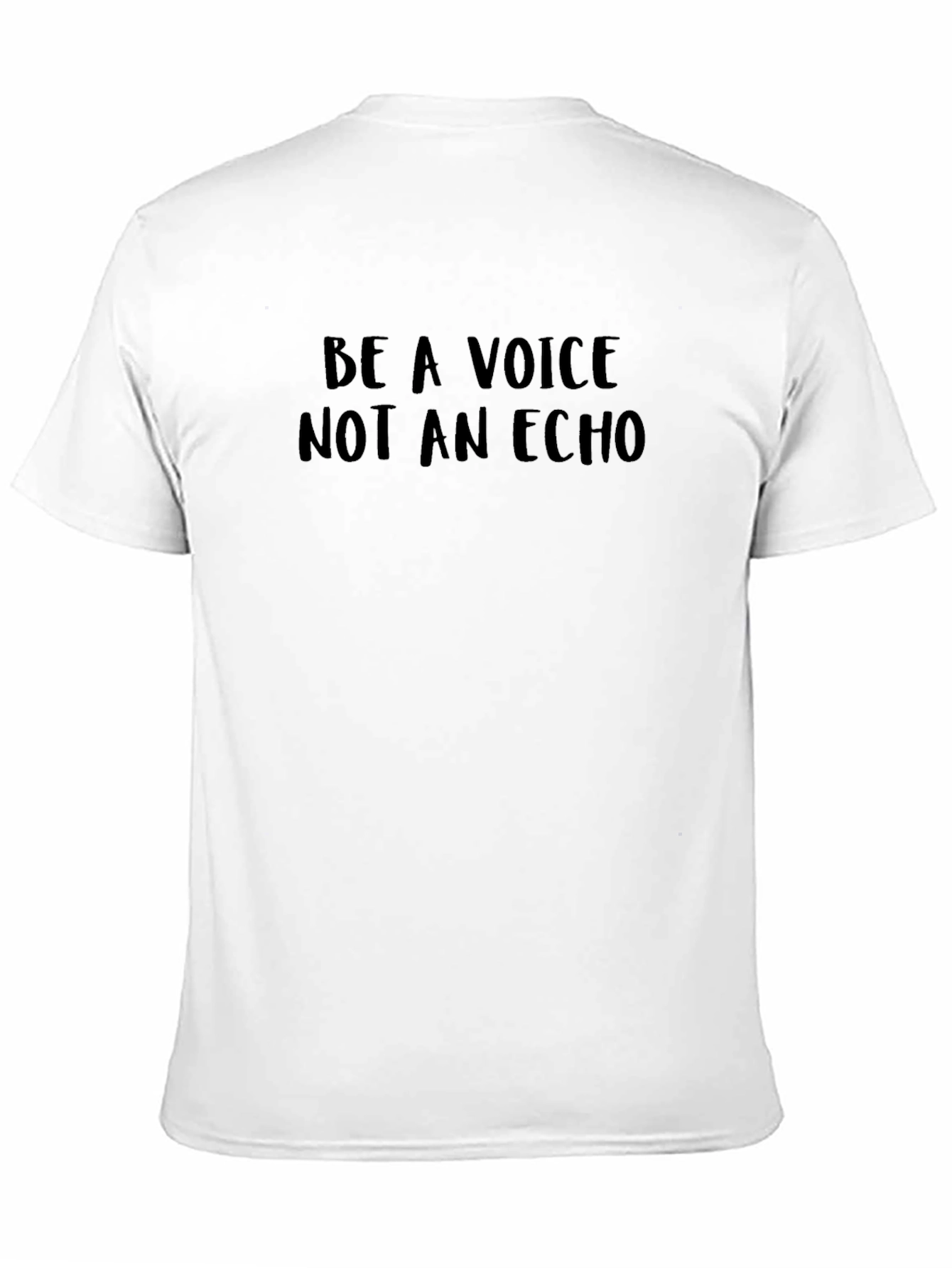 Be A Voice Tee - Motivational Black T-Shirt
