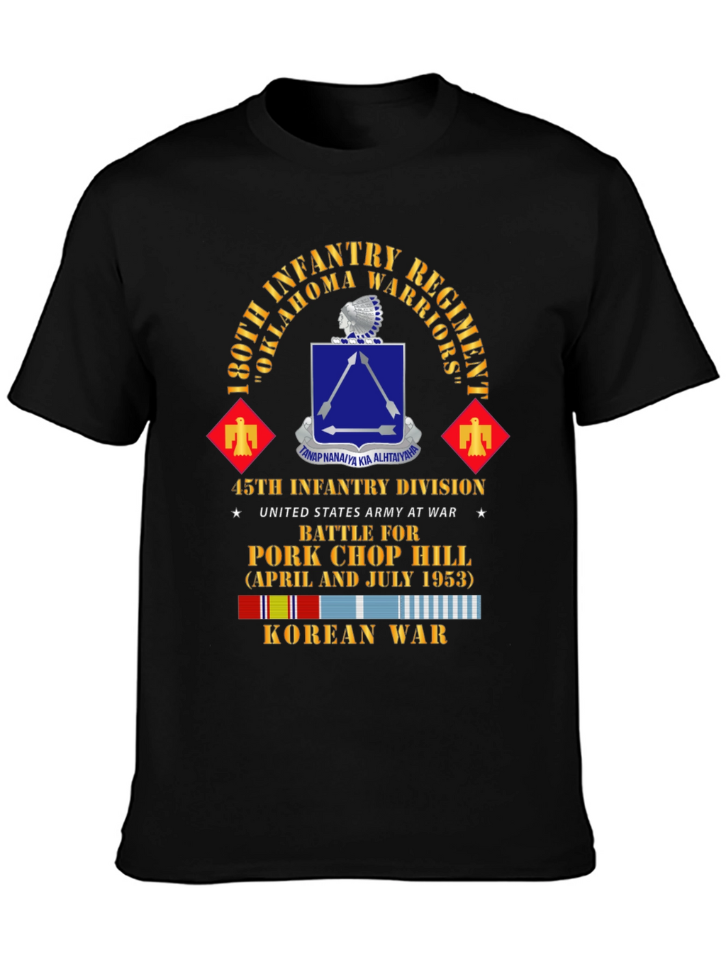 180th Infantry Regiment Korean War T-Shirt