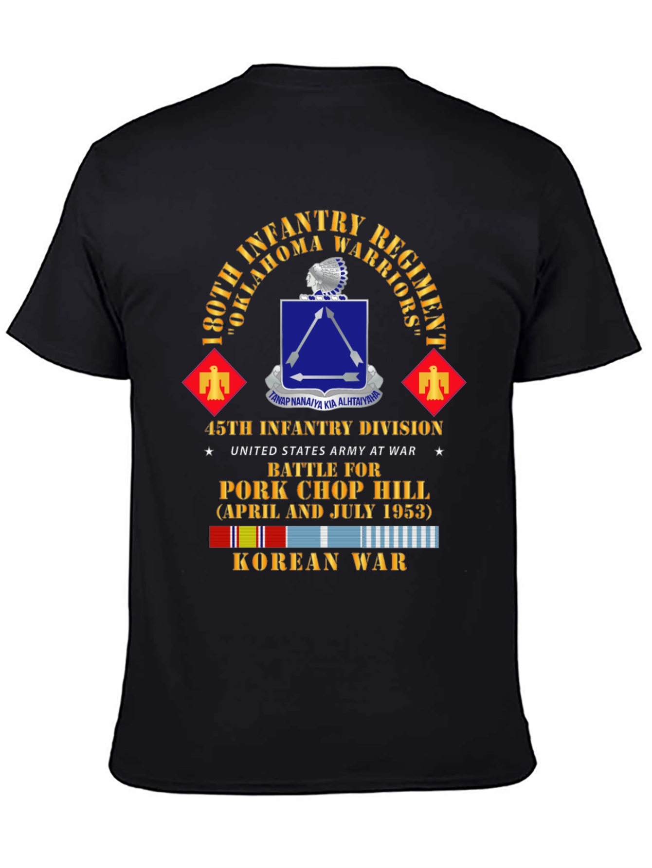 180th Infantry Regiment Korean War T-Shirt