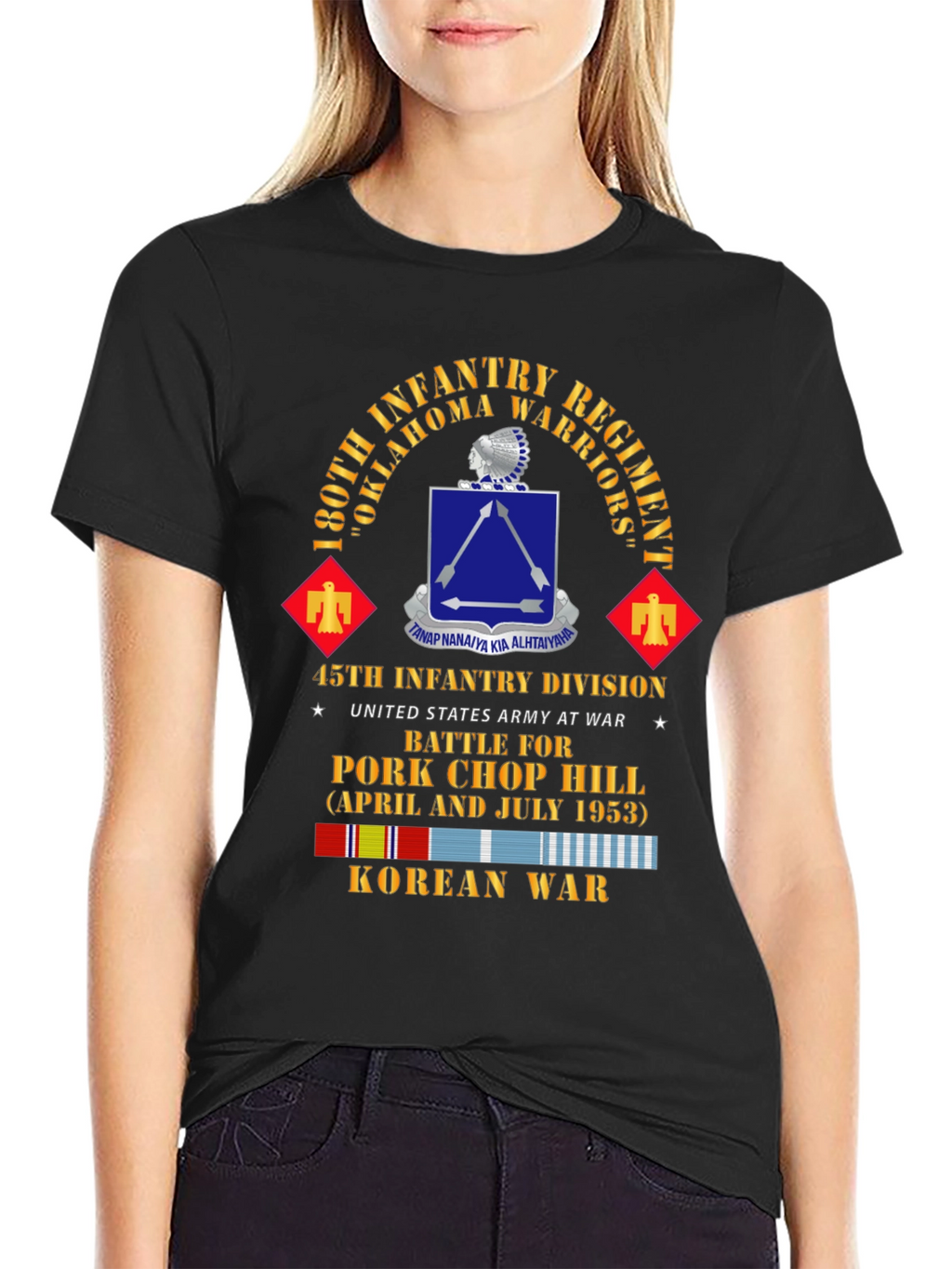 180th Infantry Regiment Korean War T-Shirt