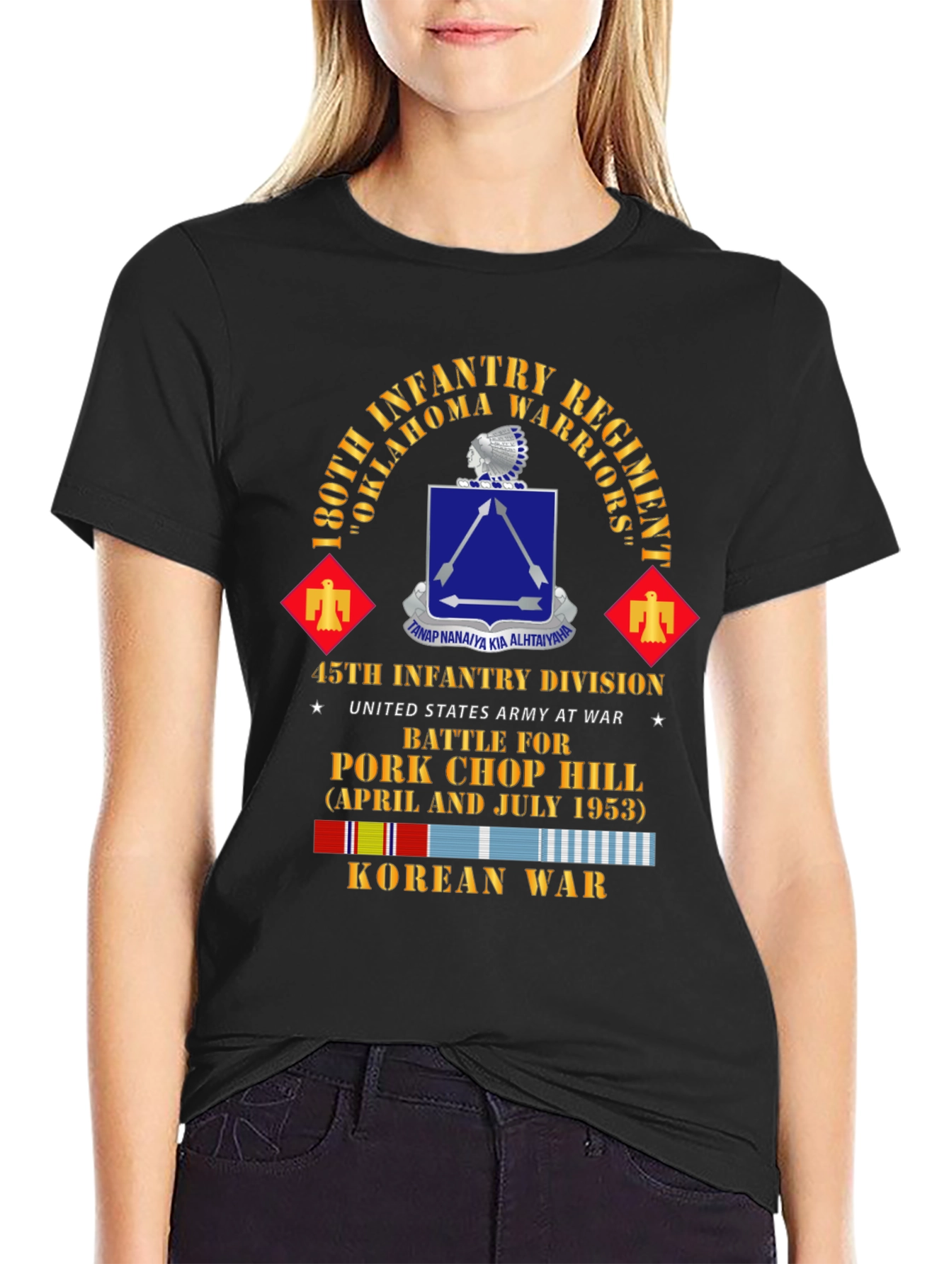 180th Infantry Regiment Korean War T-Shirt