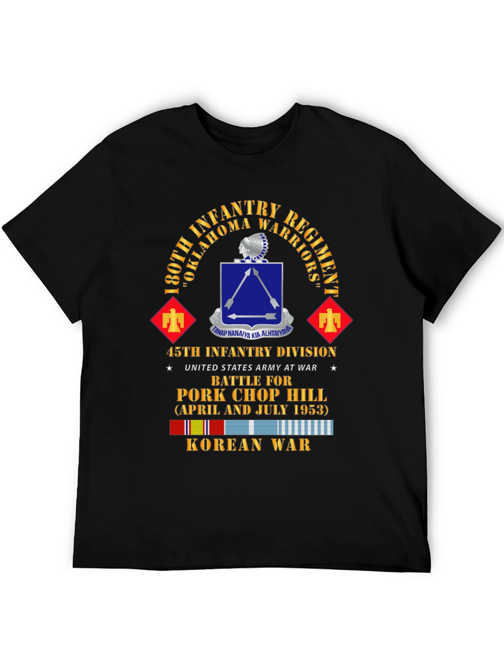 180th Infantry Regiment Korean War T-Shirt
