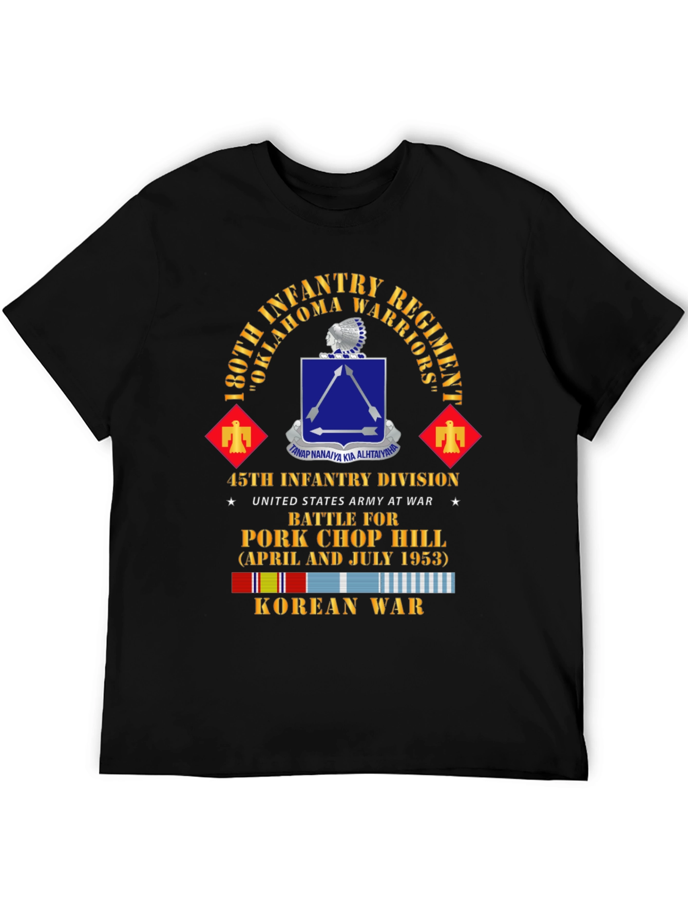 180th Infantry Regiment Korean War T-Shirt