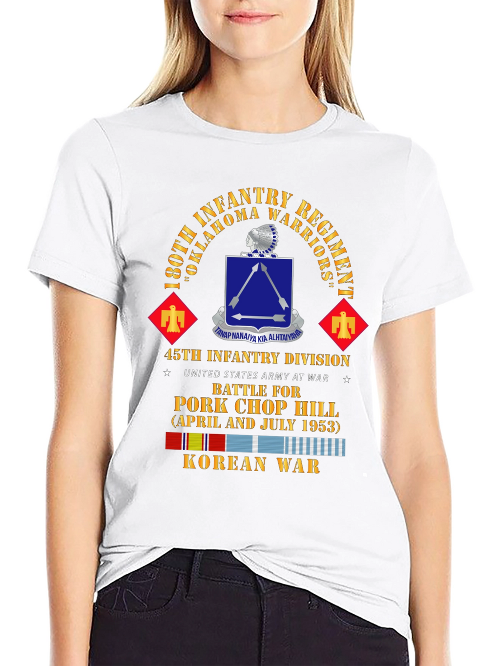 180th Infantry Regiment Korean War T-Shirt