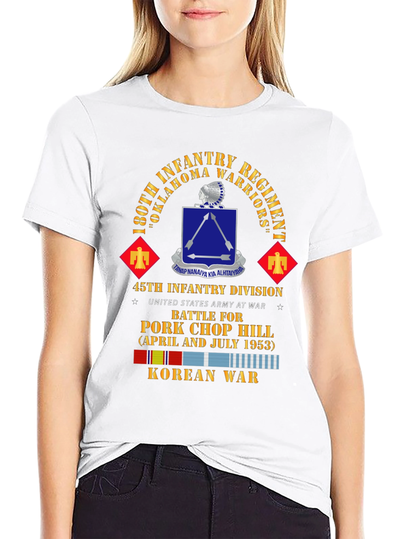 180th Infantry Regiment Korean War T-Shirt