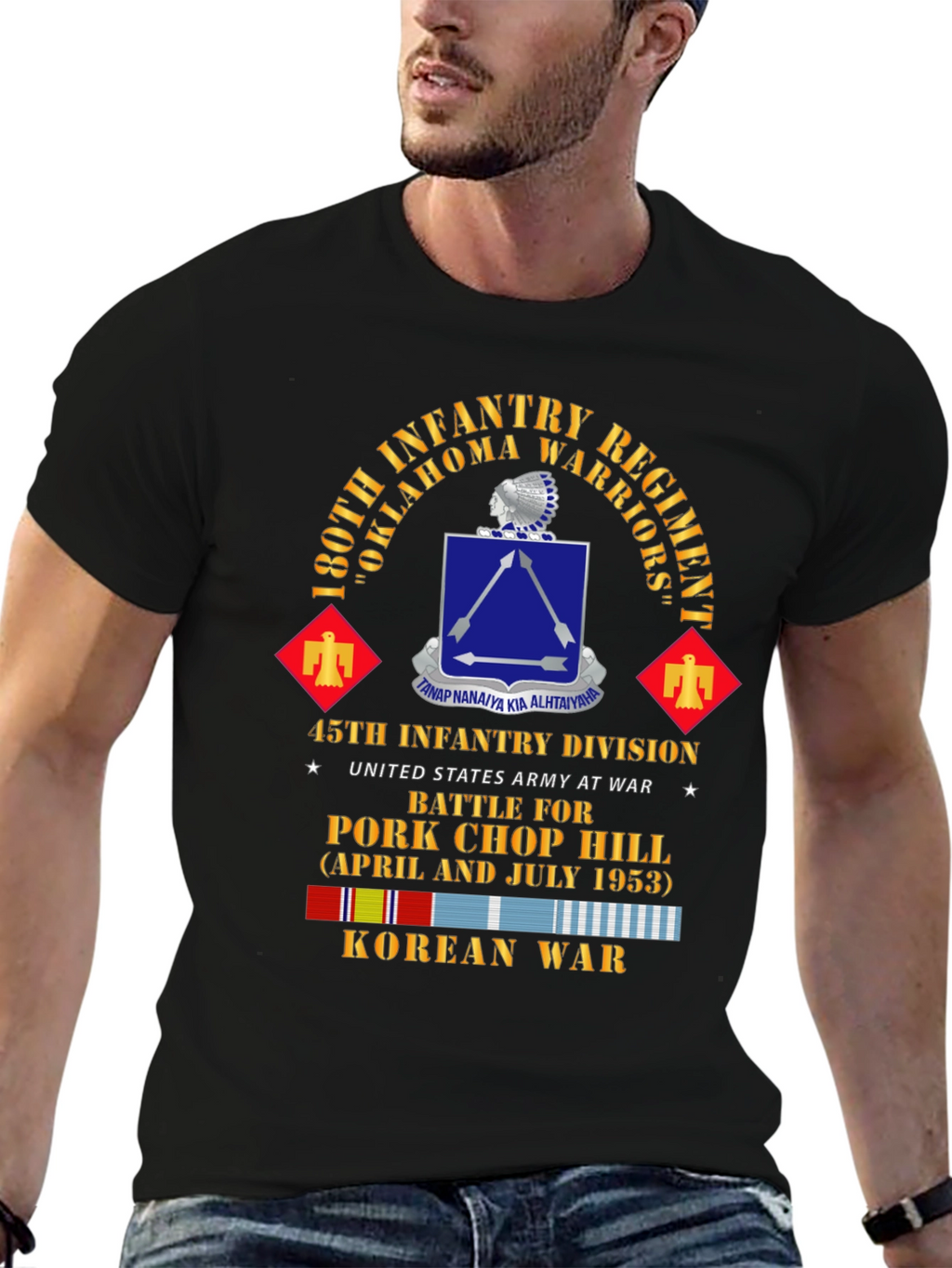 180th Infantry Regiment Korean War T-Shirt