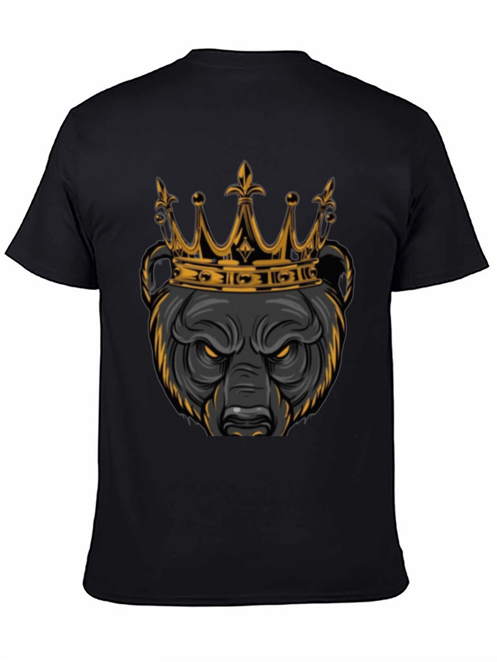 King Bear Graphic Tee - Mens Black T-Shirt