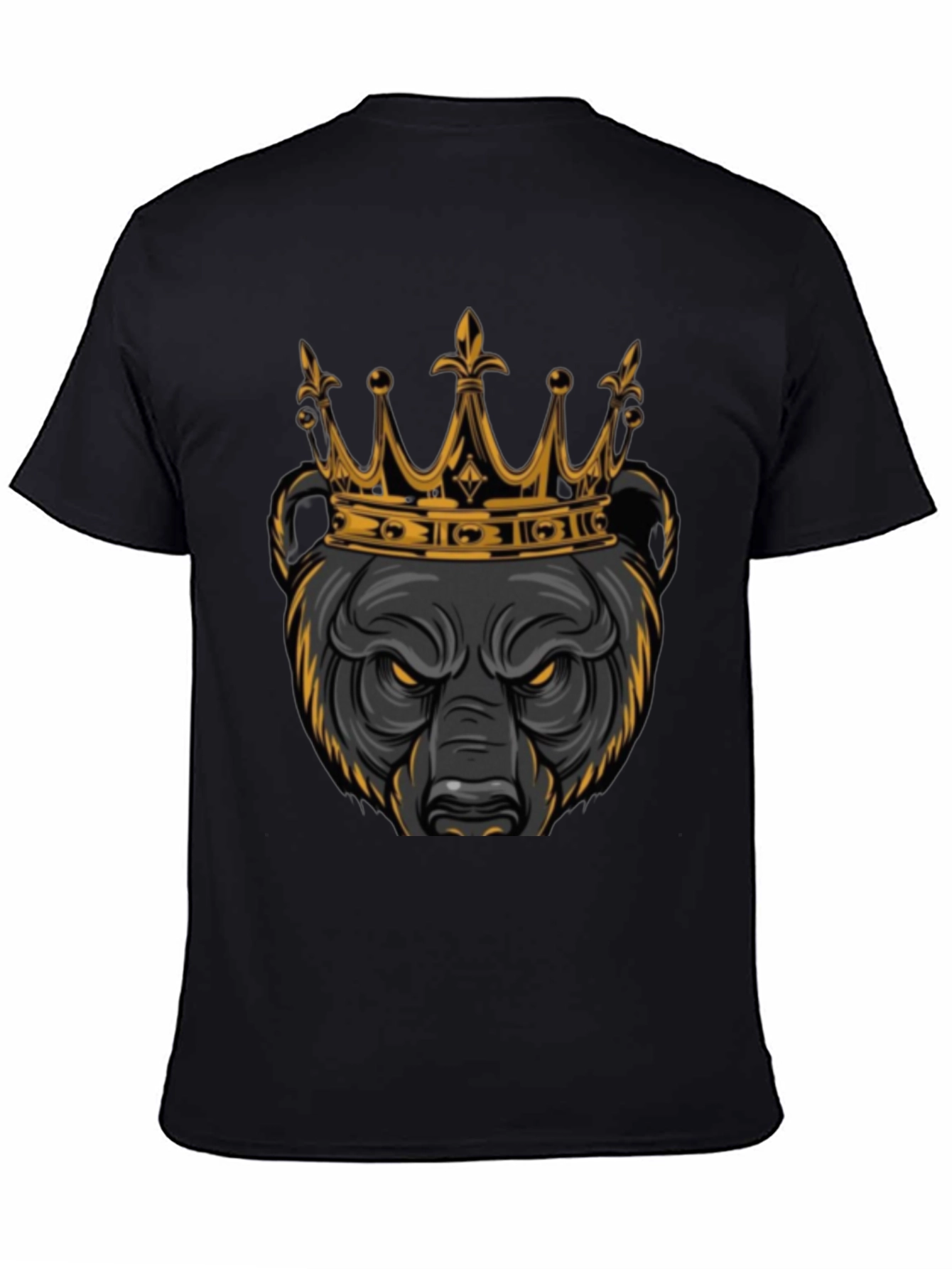 King Bear Graphic Tee - Mens Black T-Shirt