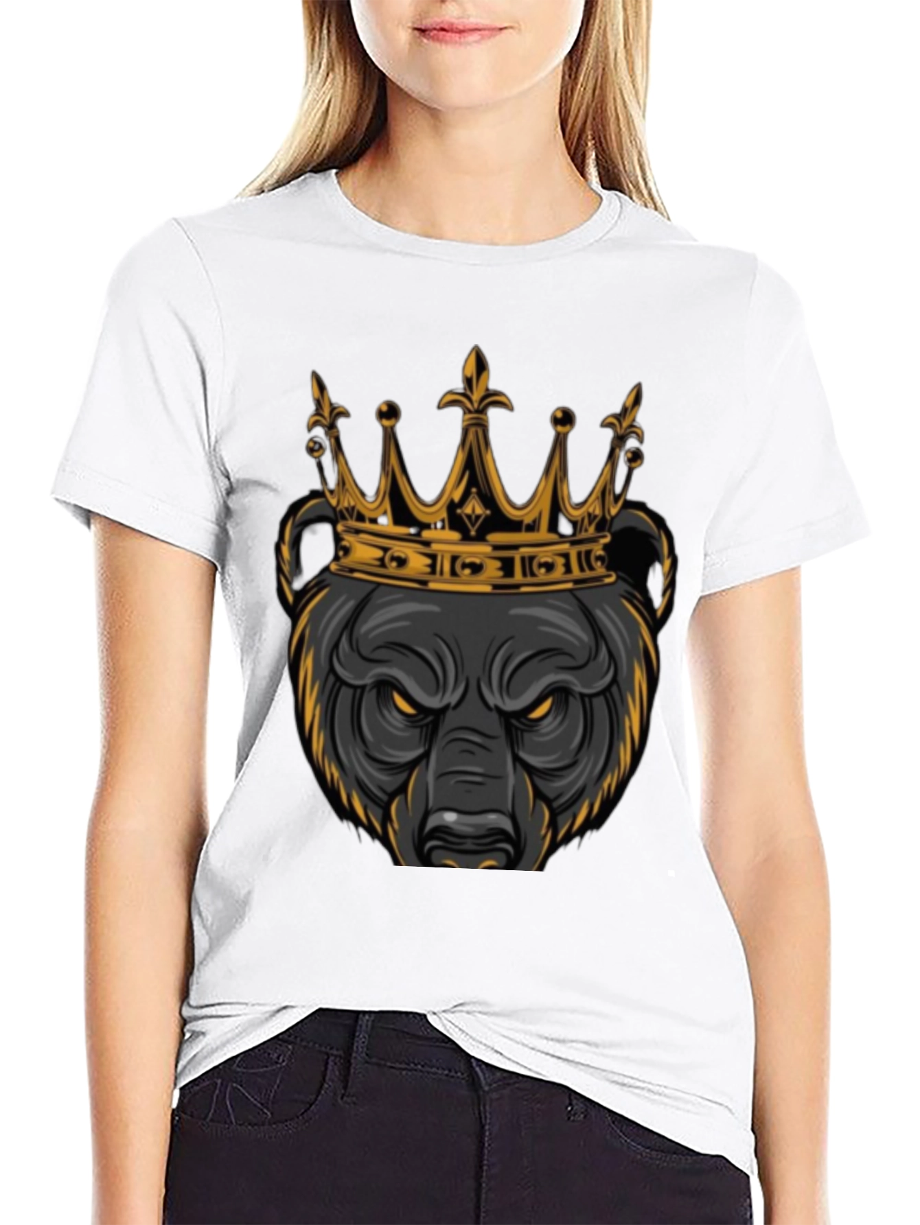 King Bear Graphic Tee - Mens Black T-Shirt