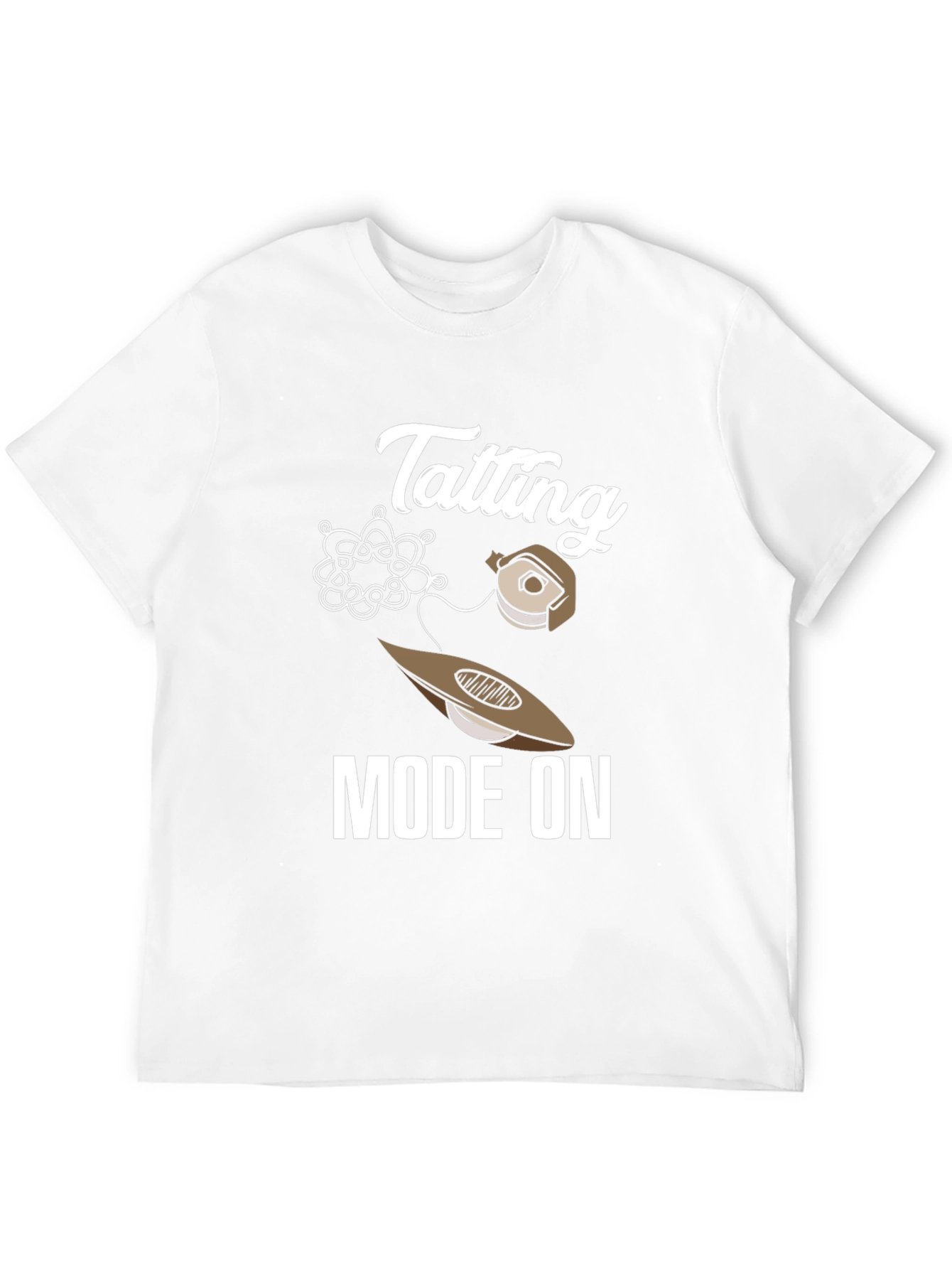 Tatting Mode On Graphic Tee - Crafting Apparel
