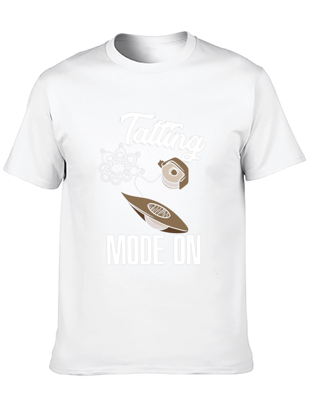 Tatting Mode On Graphic Tee - Crafting Apparel