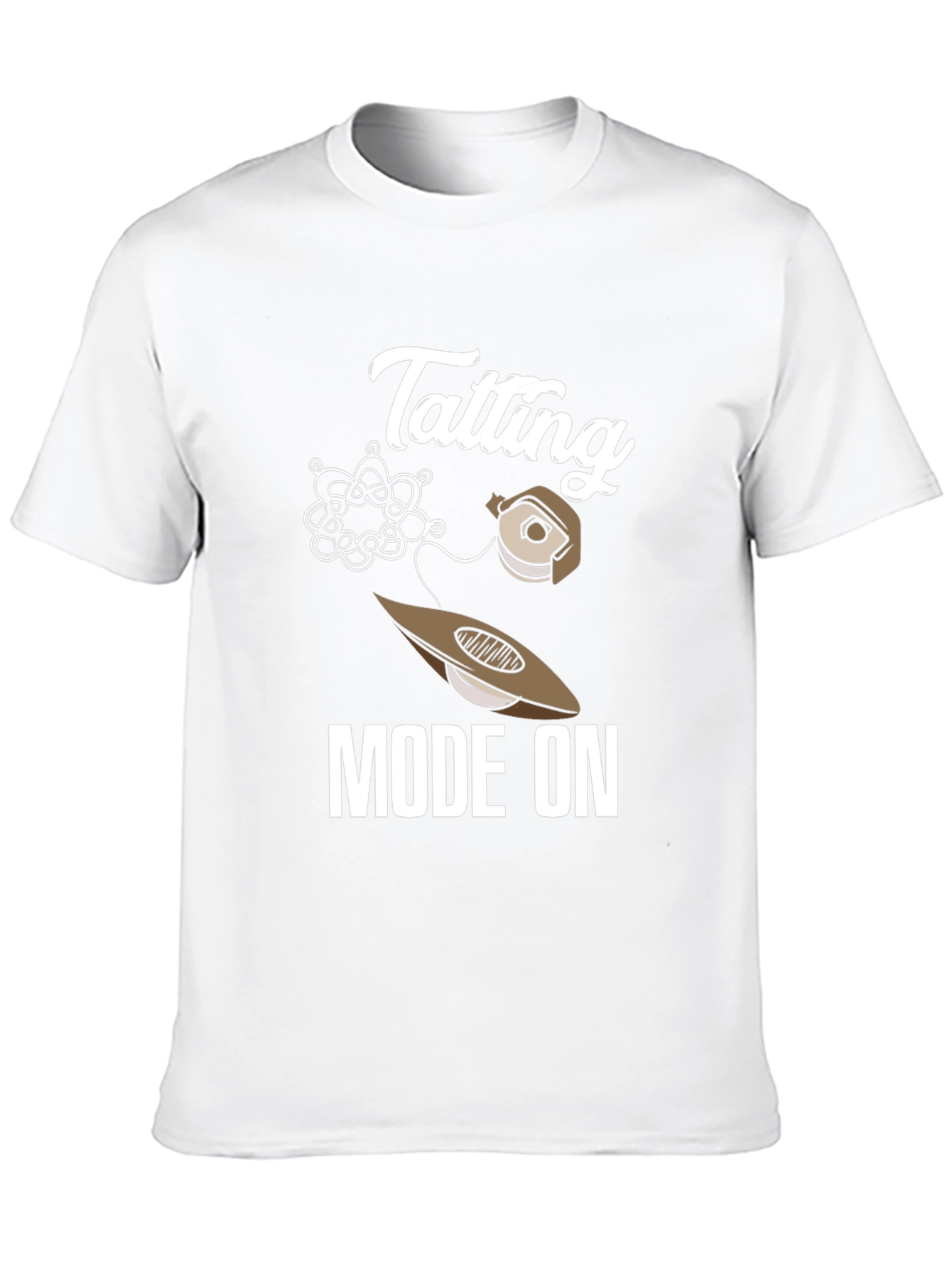 Tatting Mode On Graphic Tee - Crafting Apparel