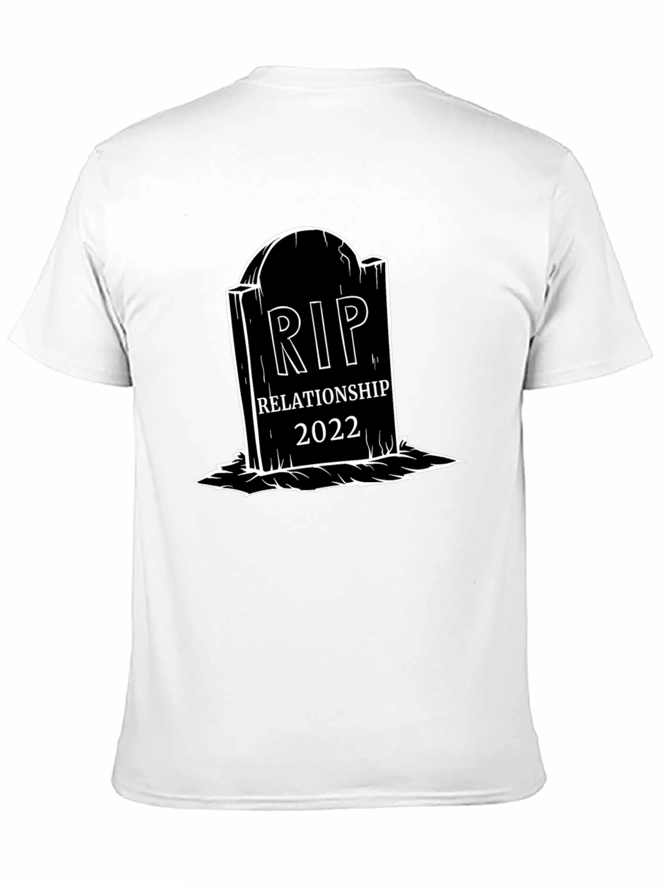 RIP Relationship 2022 Graphic Tee - Black Cotton T-Shirt