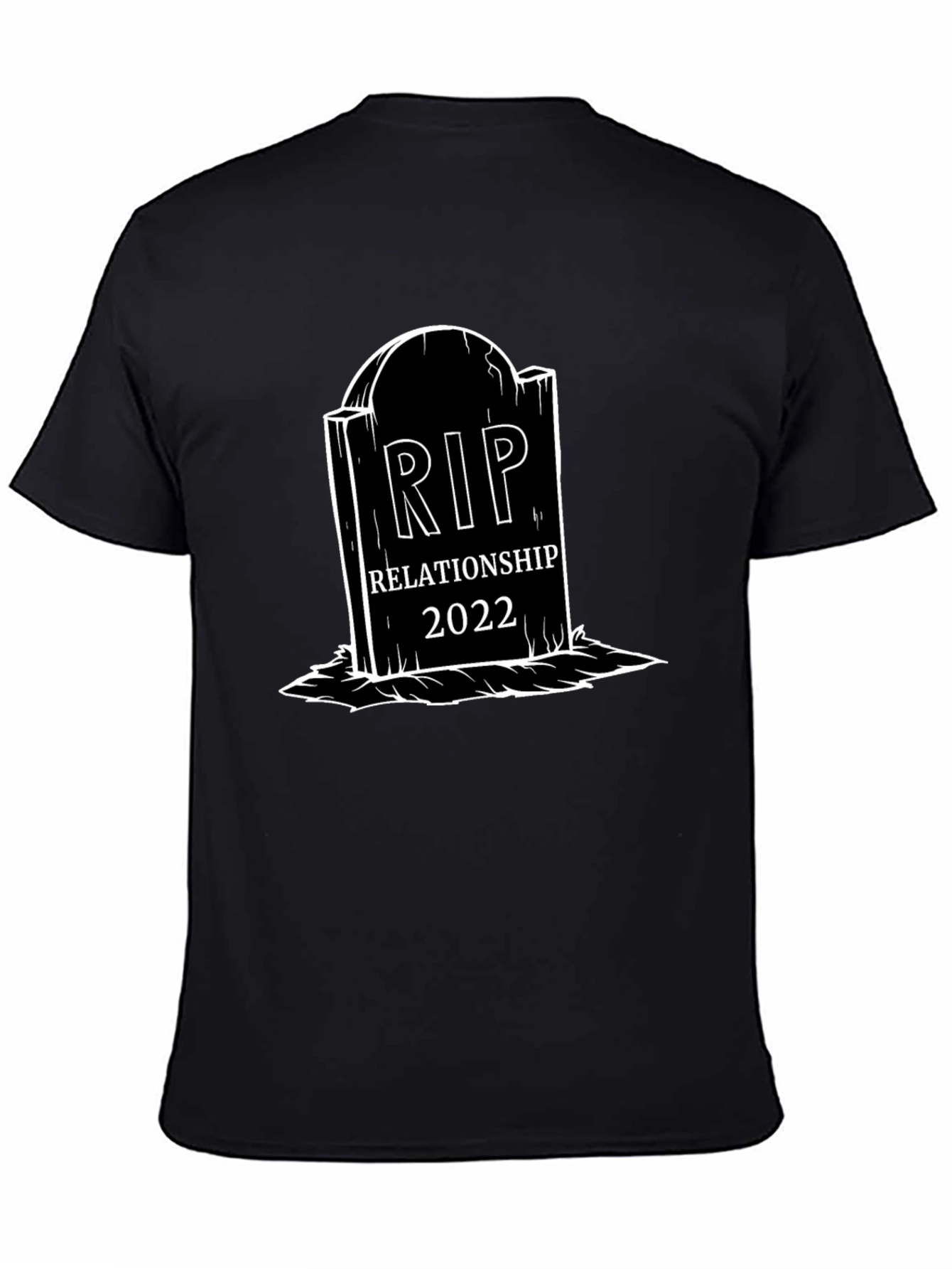 RIP Relationship 2022 Graphic Tee - Black Cotton T-Shirt