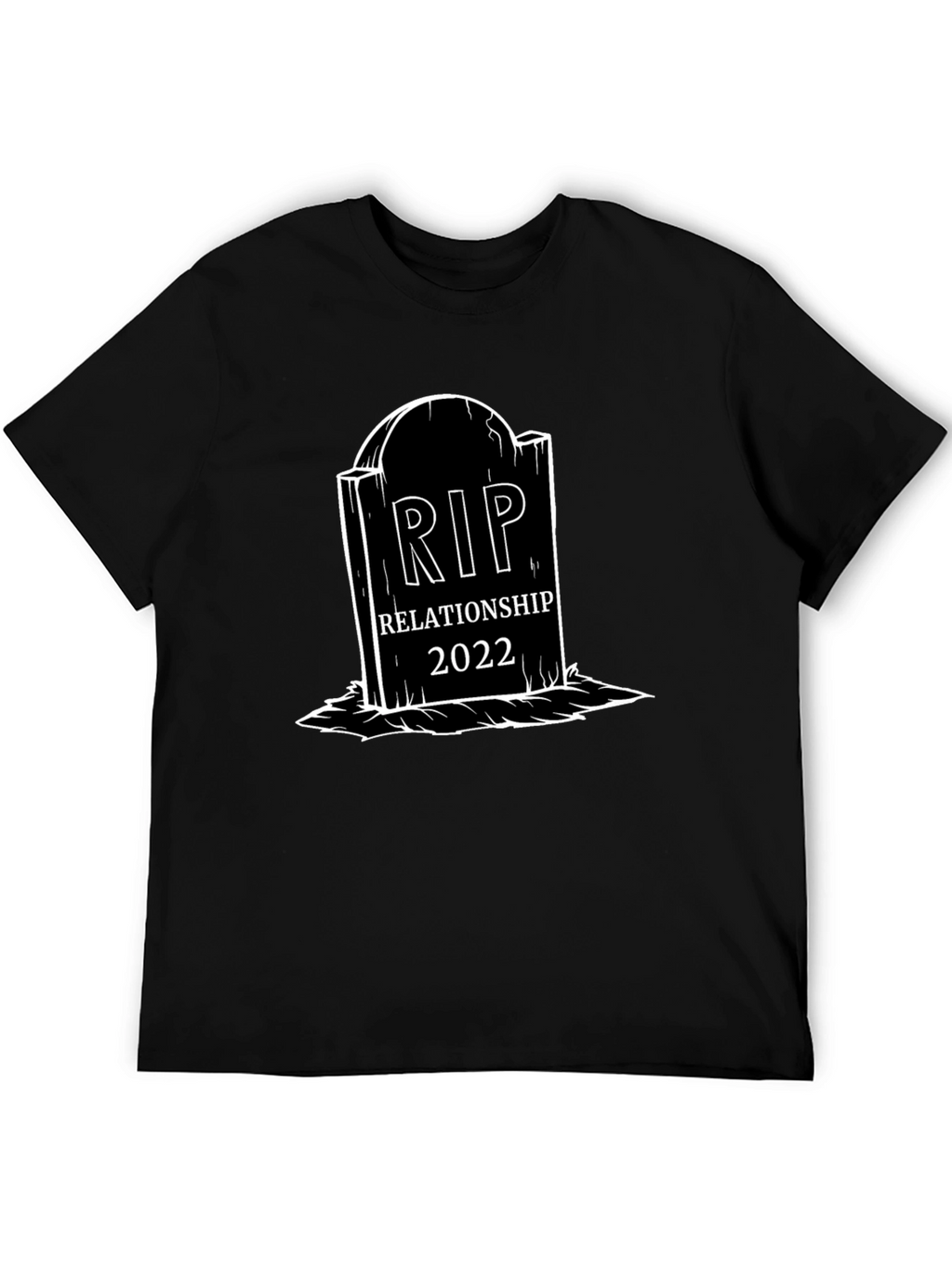 RIP Relationship 2022 Graphic Tee - Black Cotton T-Shirt