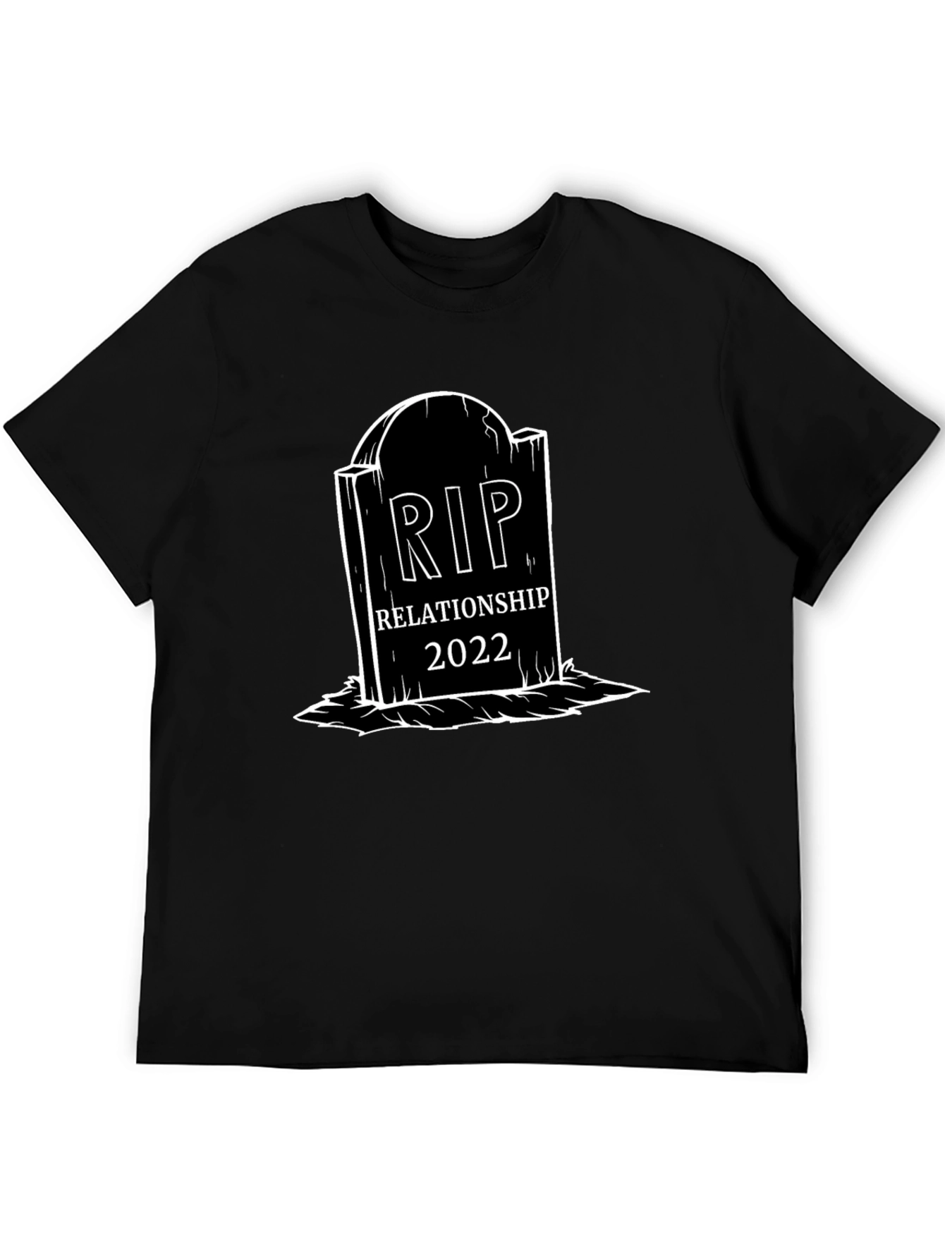 RIP Relationship 2022 Graphic Tee - Black Cotton T-Shirt