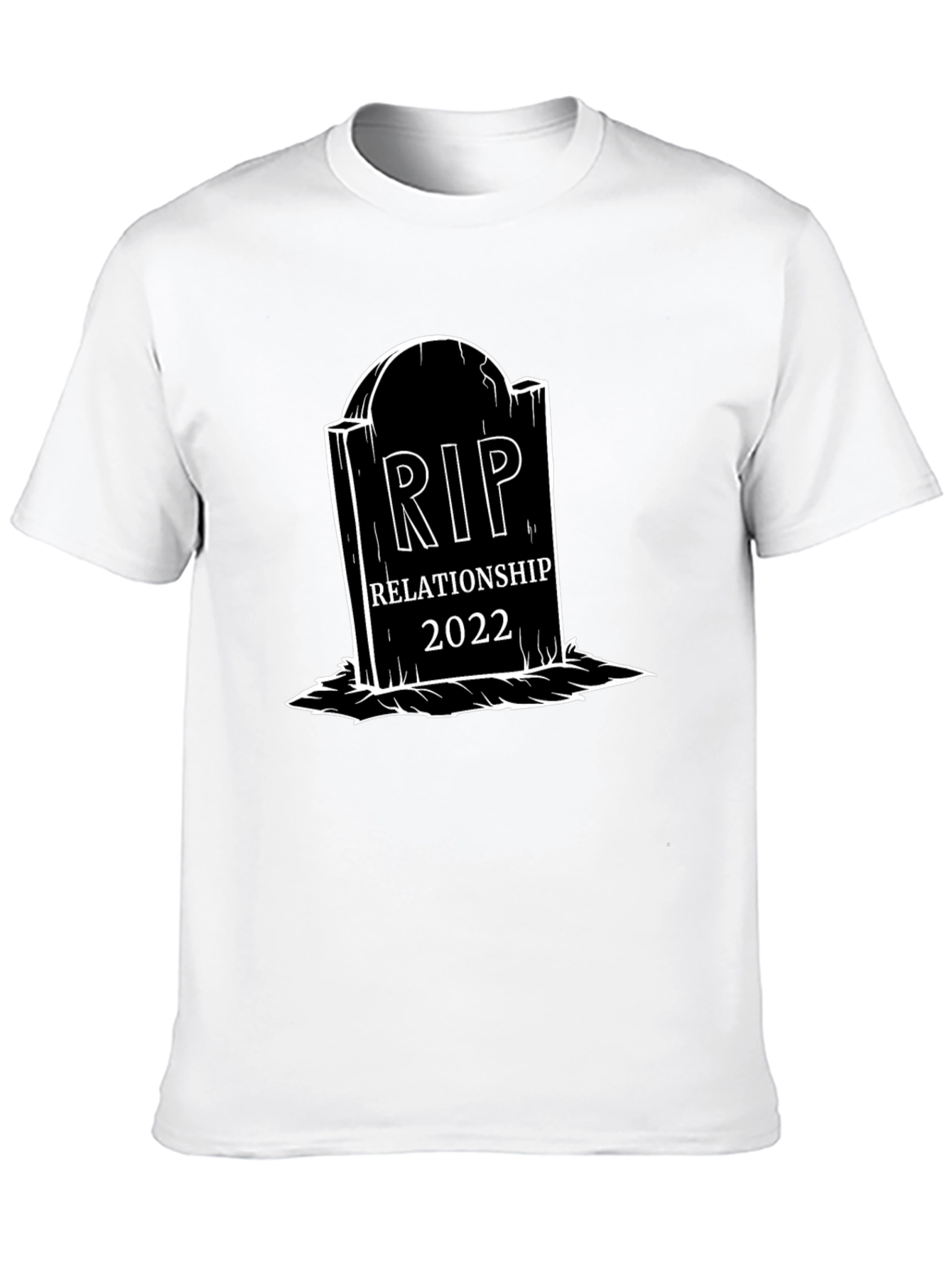 RIP Relationship 2022 Graphic Tee - Black Cotton T-Shirt
