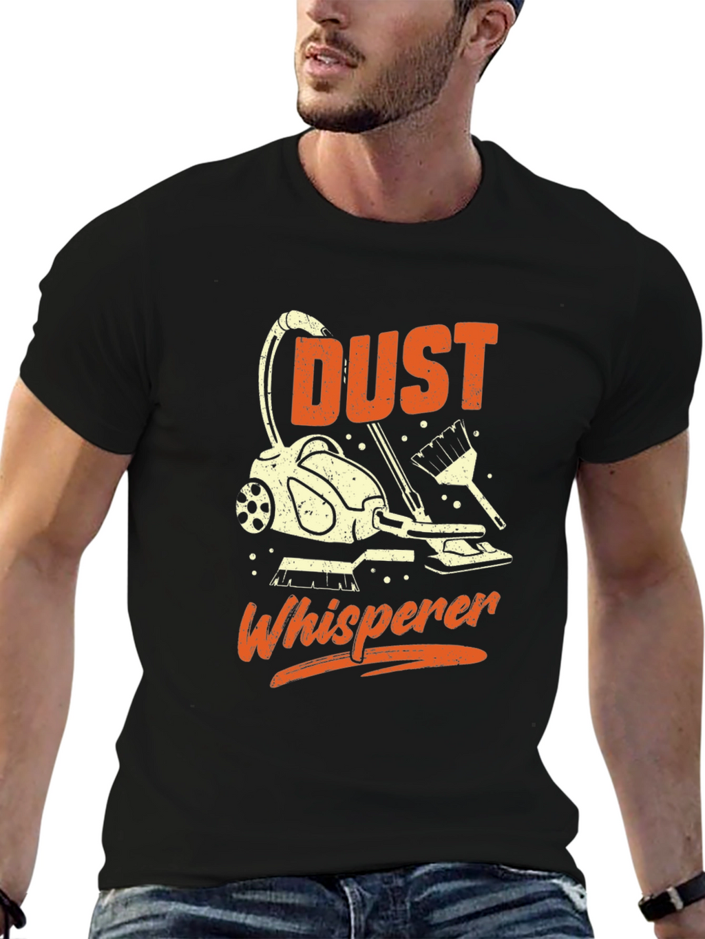 Dust Whisperer Graphic Tee - Cleaning Humor T-Shirt
