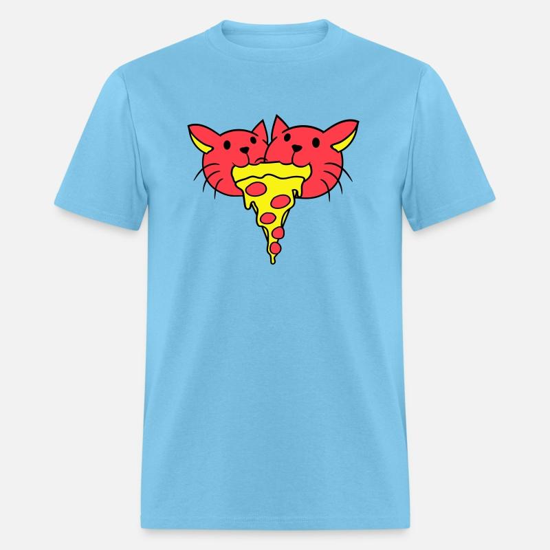 2 Cats Food Salami Pizza Fast Food Hunger Team Fun
