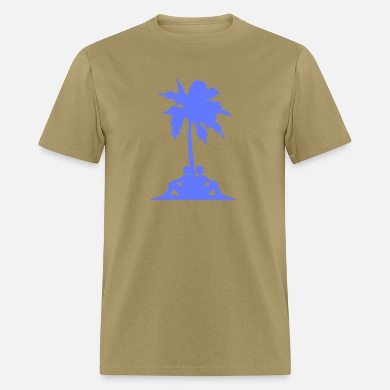 2 Men Team Palm Two Friends Crew Island Vacation