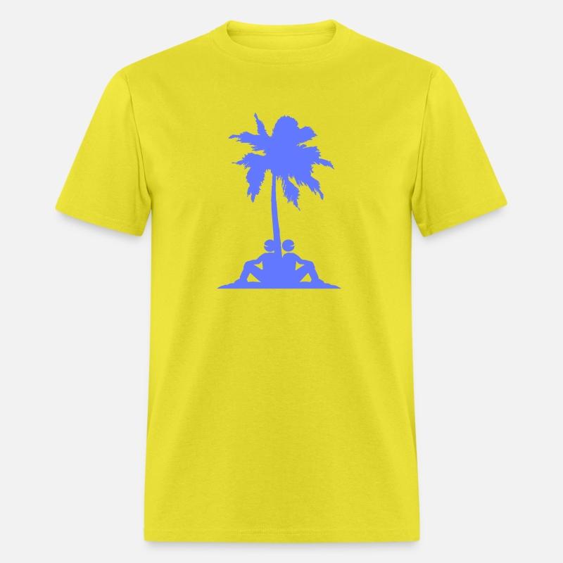 2 Men Team Palm Two Friends Crew Island Vacation