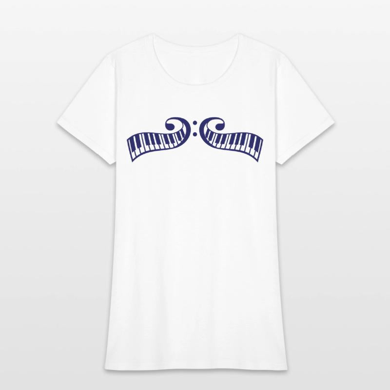 2 Mirrored Keyboards Music Bass Note Piano Keys