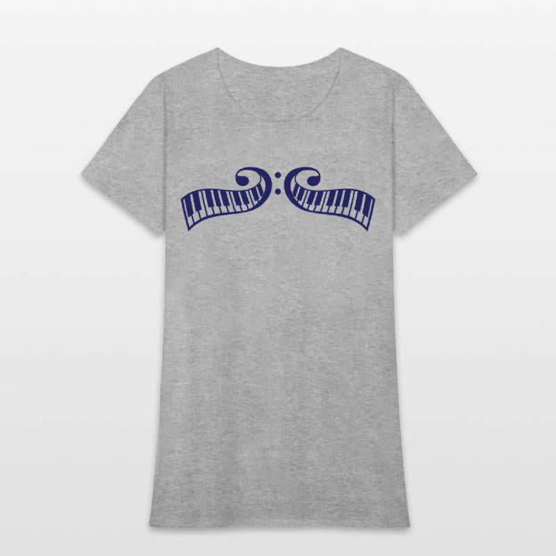 2 Mirrored Keyboards Music Bass Note Piano Keys